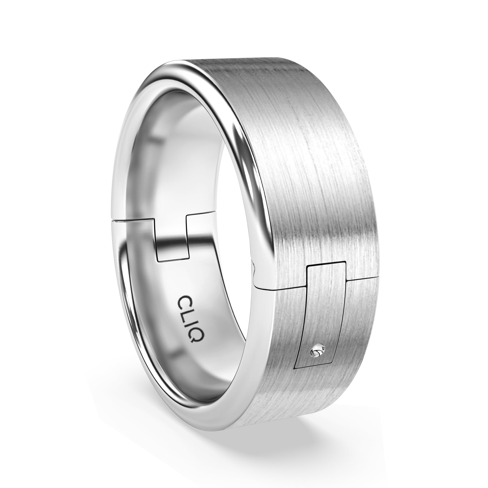 Flat Comfort Fit Band with Matte Finish, 8mm