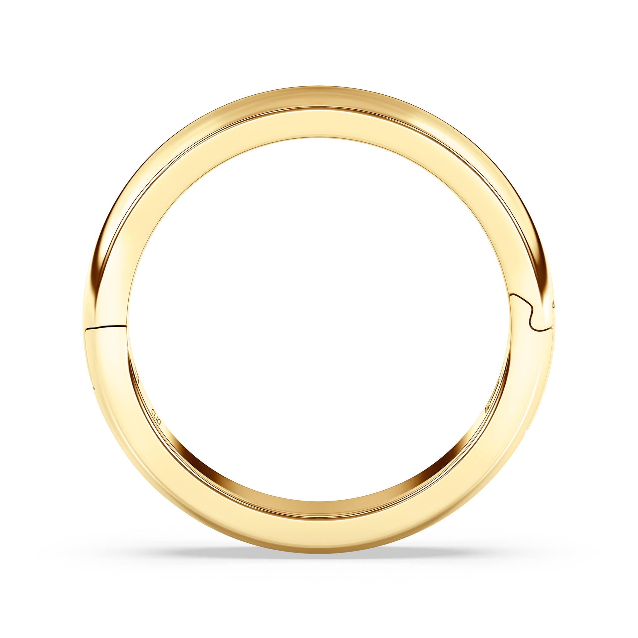 Classic Polished Gold Toe Ring, 4mm
