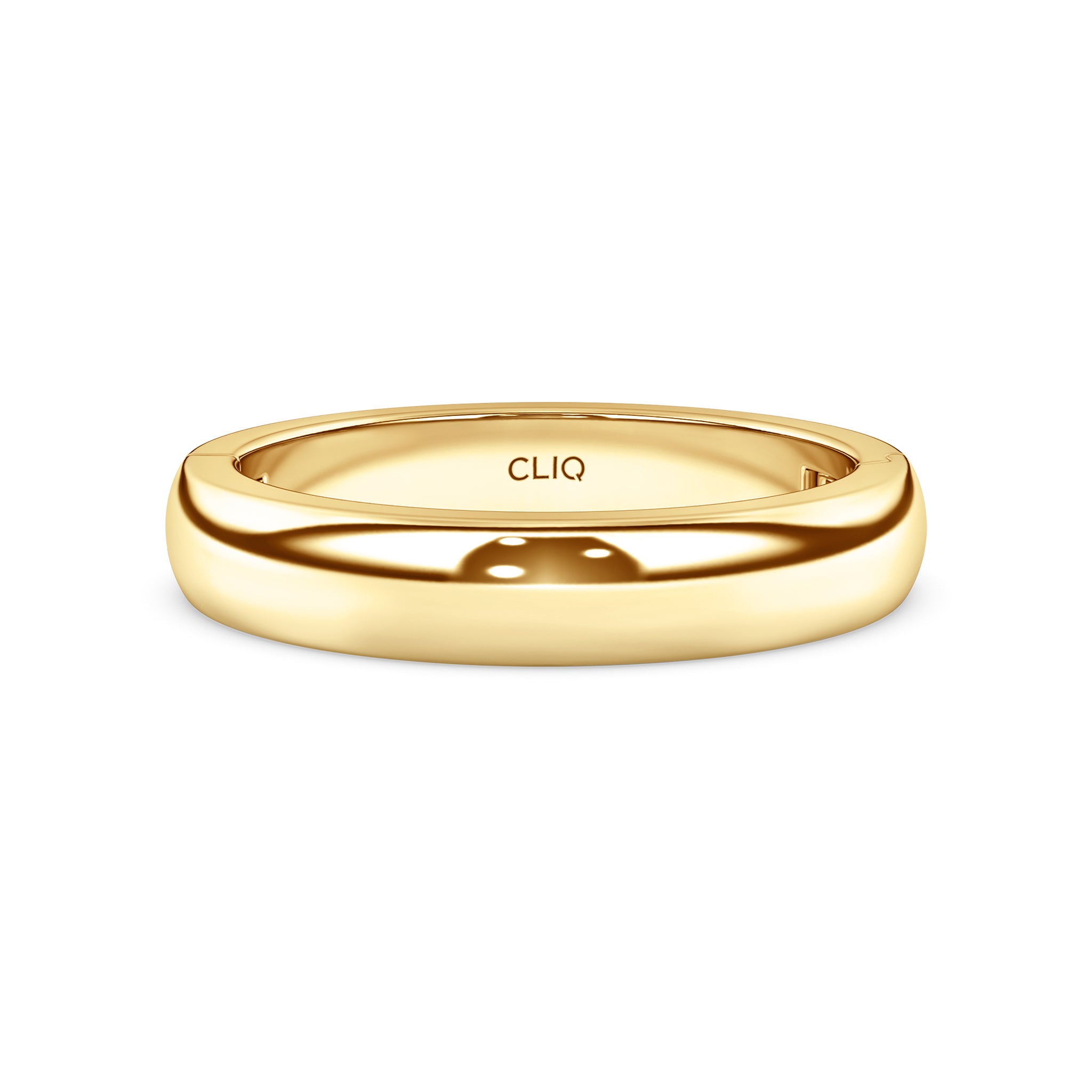 Classic Polished Gold Toe Ring, 4mm