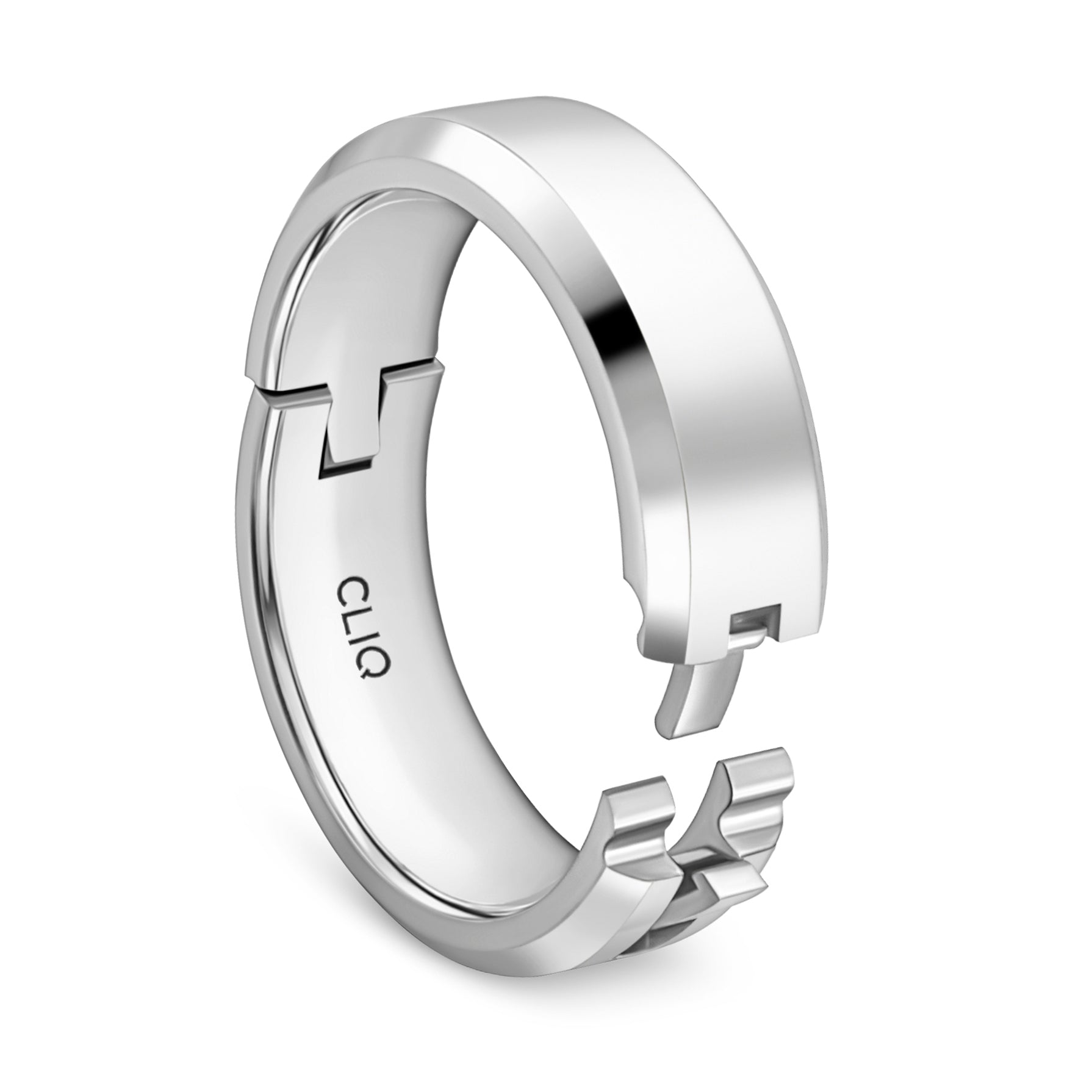 Plateau Band with Beveled Edges, 7mm