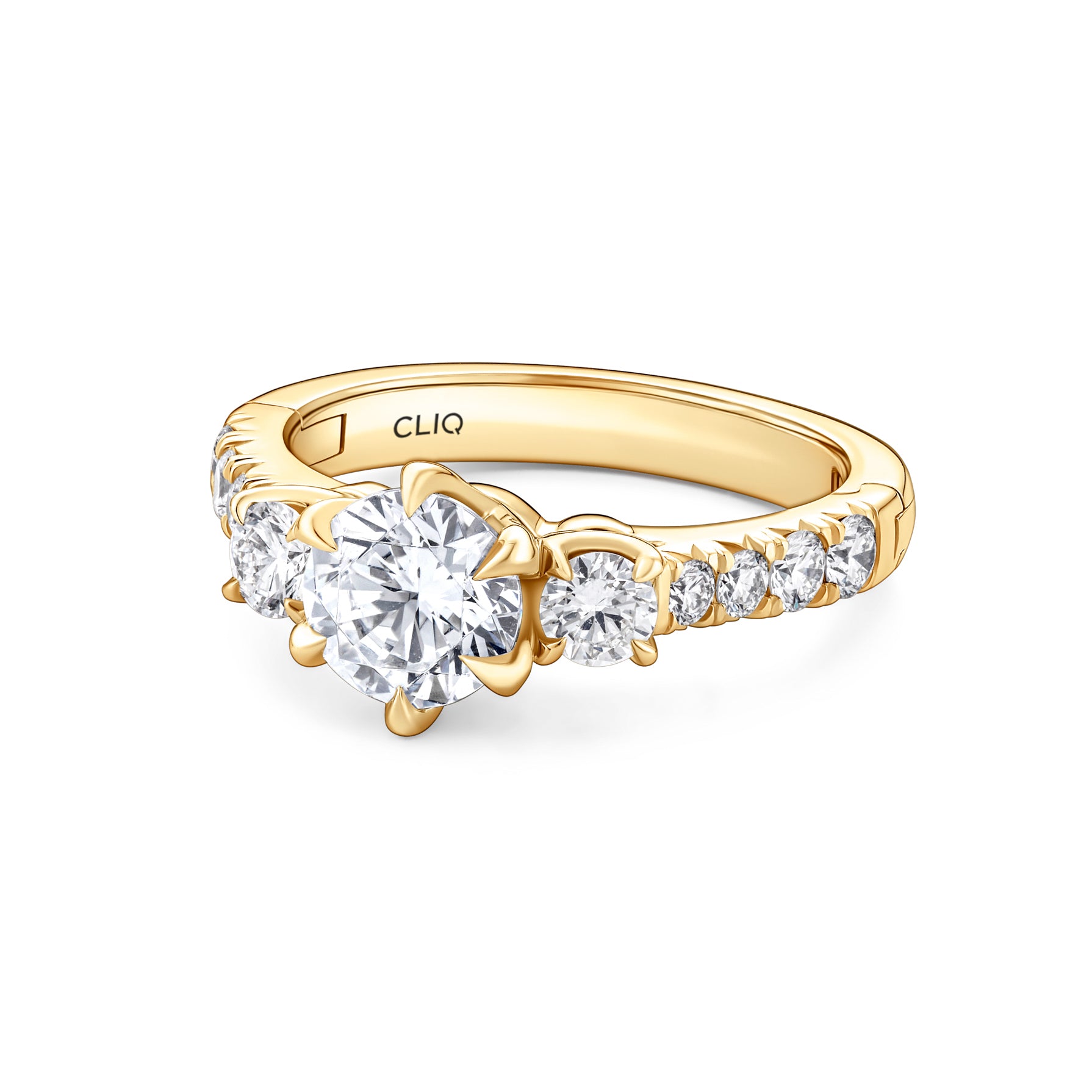 Devaraux Three Stone Diamond Engagement Ring