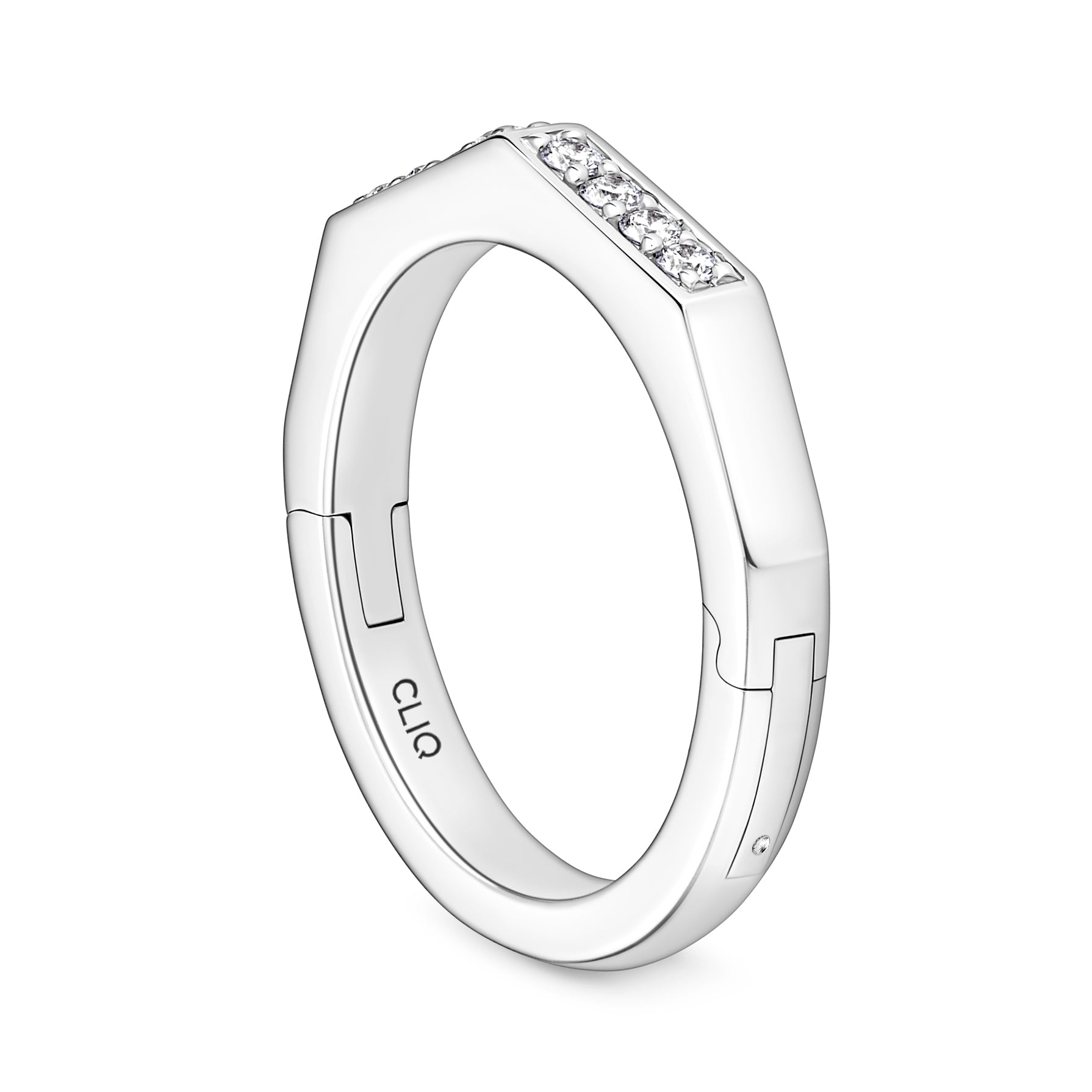 Apex Angled Diamond Band