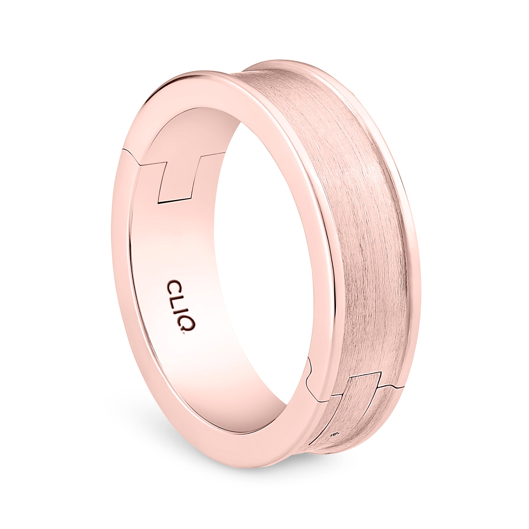 Aldridge Band with Matte Finished Center, 6mm