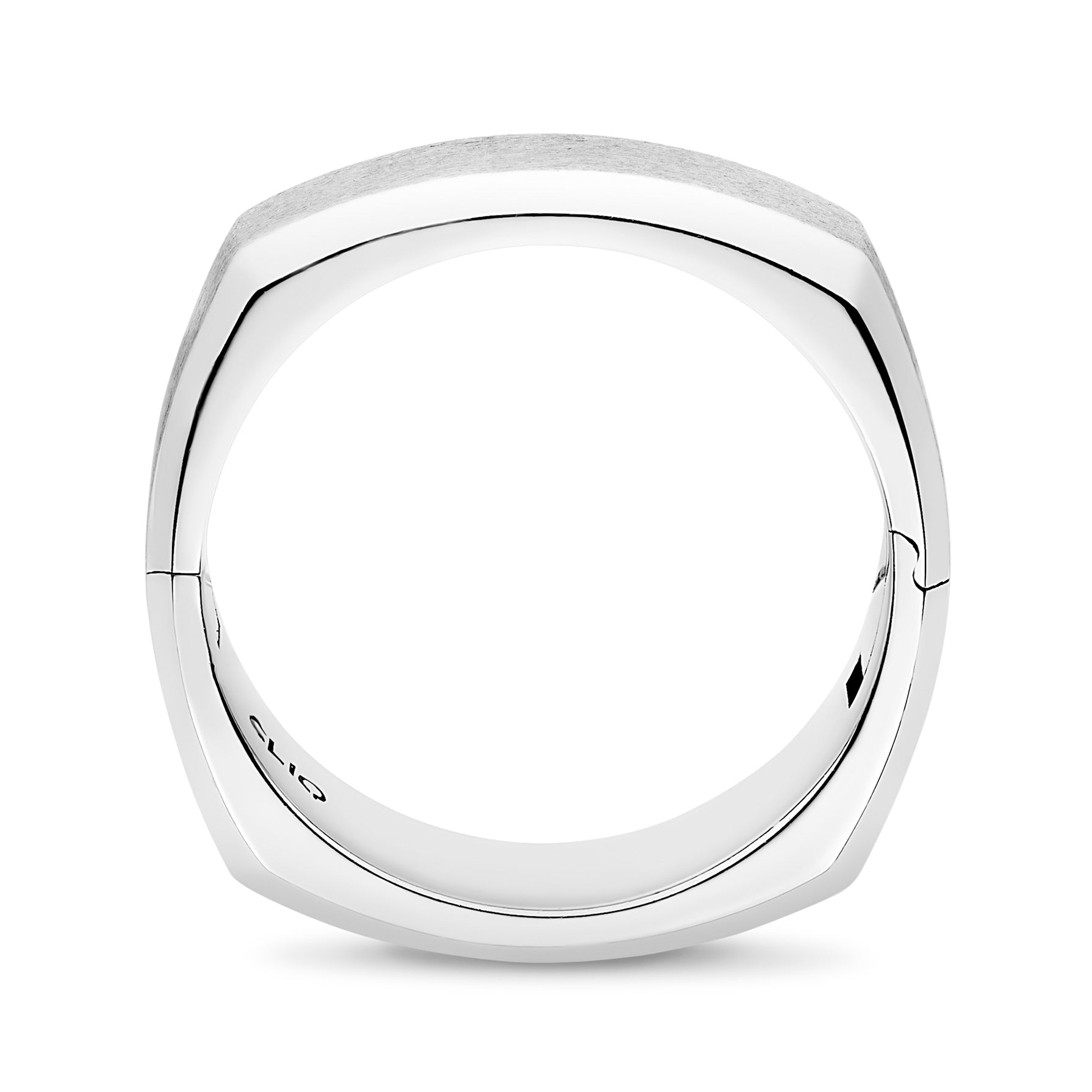 Delancey Squared Band with Matte Finish, 7mm