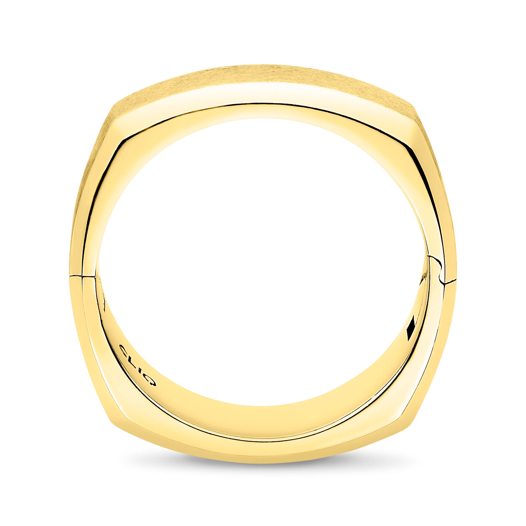 Delancey Squared Band with Matte Finish, 7mm