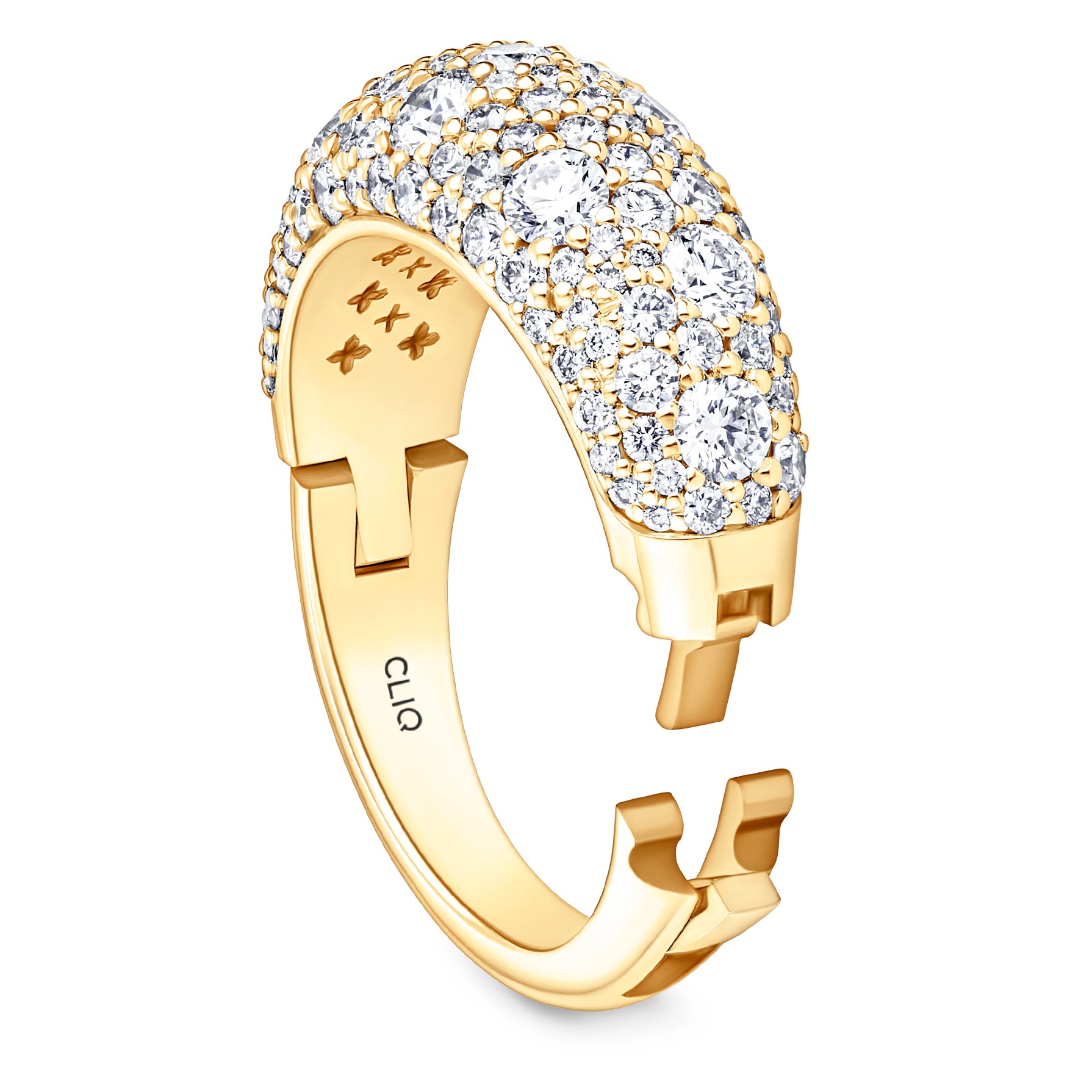 Verbier Domed Pavé Diamond Band
