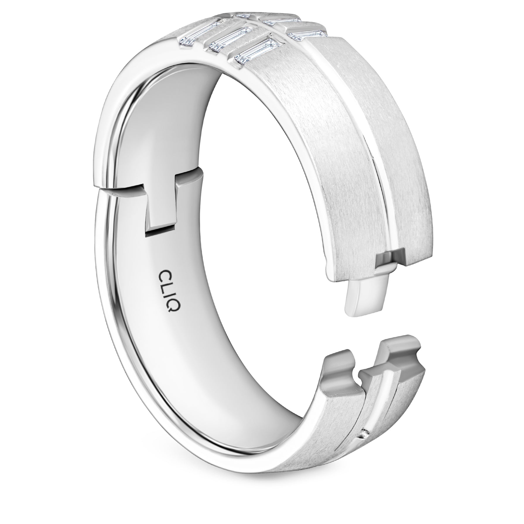 Landon Diamond Band with Matte Finish