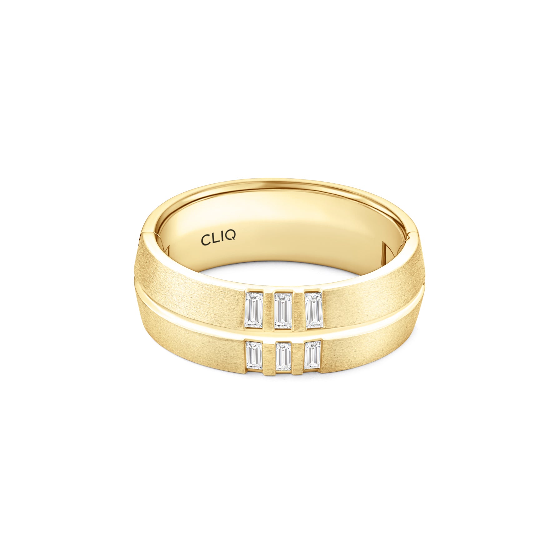 Landon Diamond Band with Matte Finish