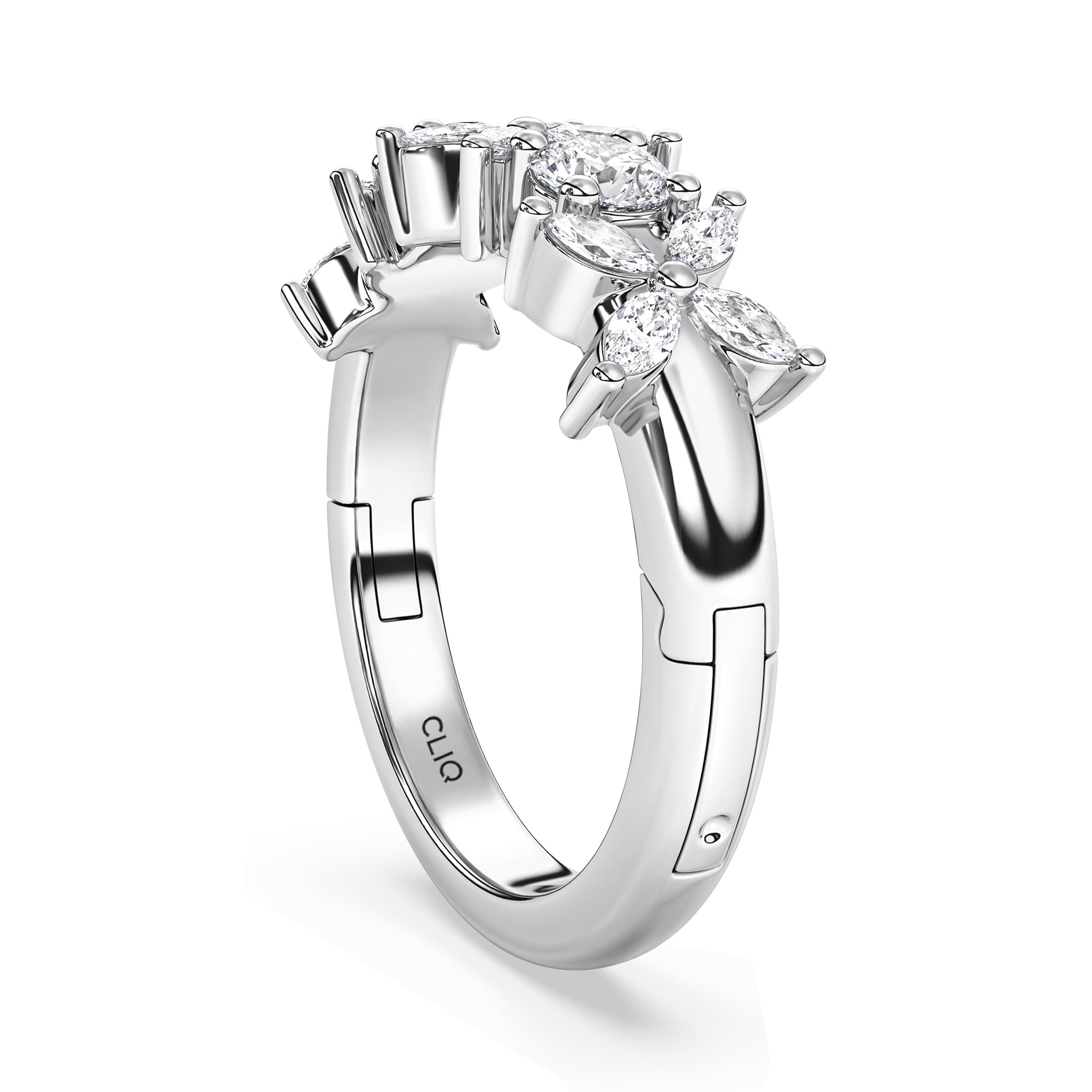 La Fleur Mixed Cut Diamond Band