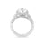 Estate Pavé Engagement Ring with Side Stones