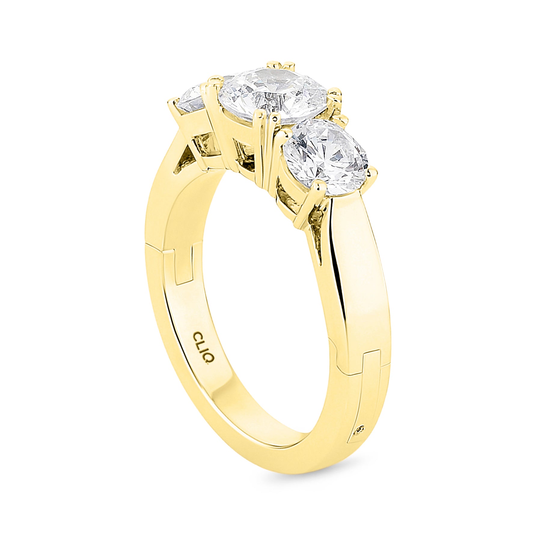 Triplet Three Stone Ring