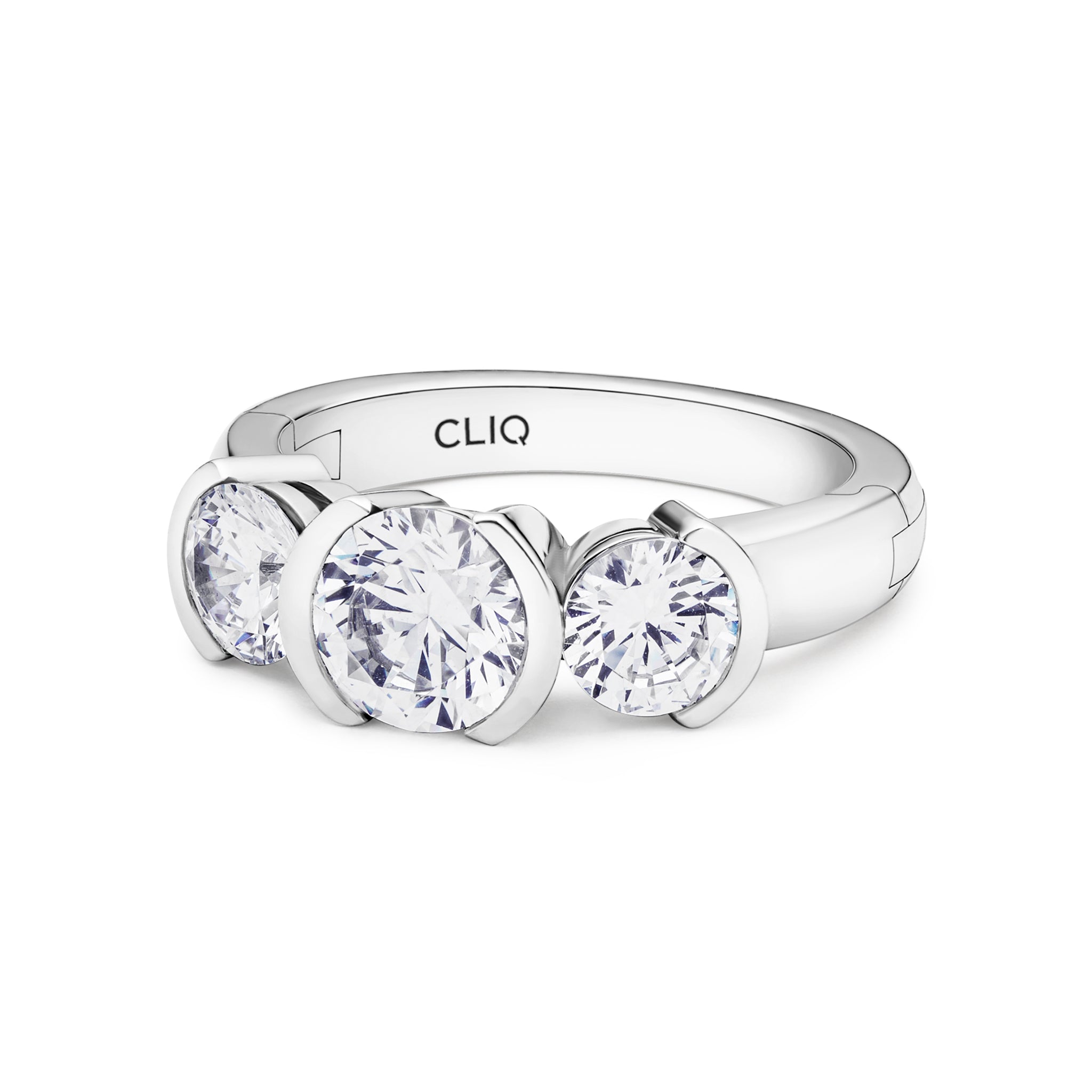 Barcelona Three Stone Ring