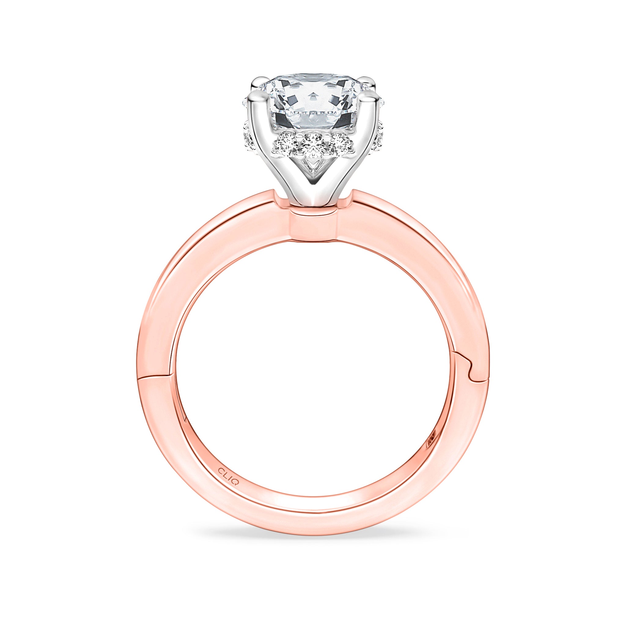 Julian Hidden Halo Solitaire Engagement Ring
