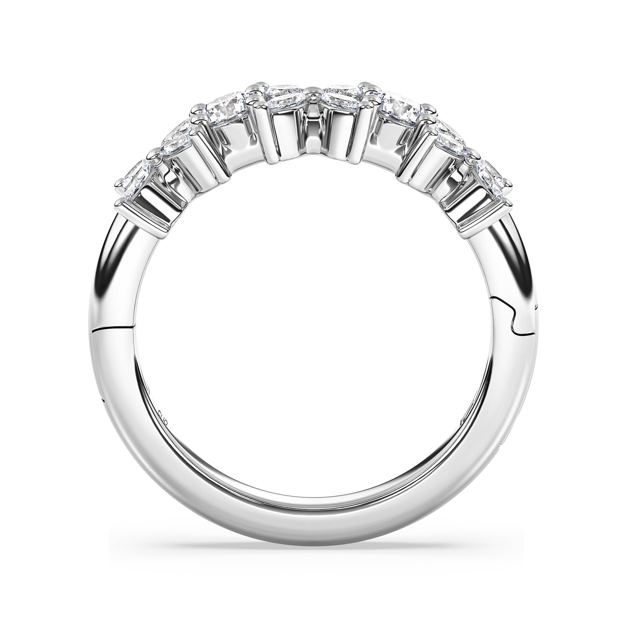 La Fleur Mixed Cut Diamond Band