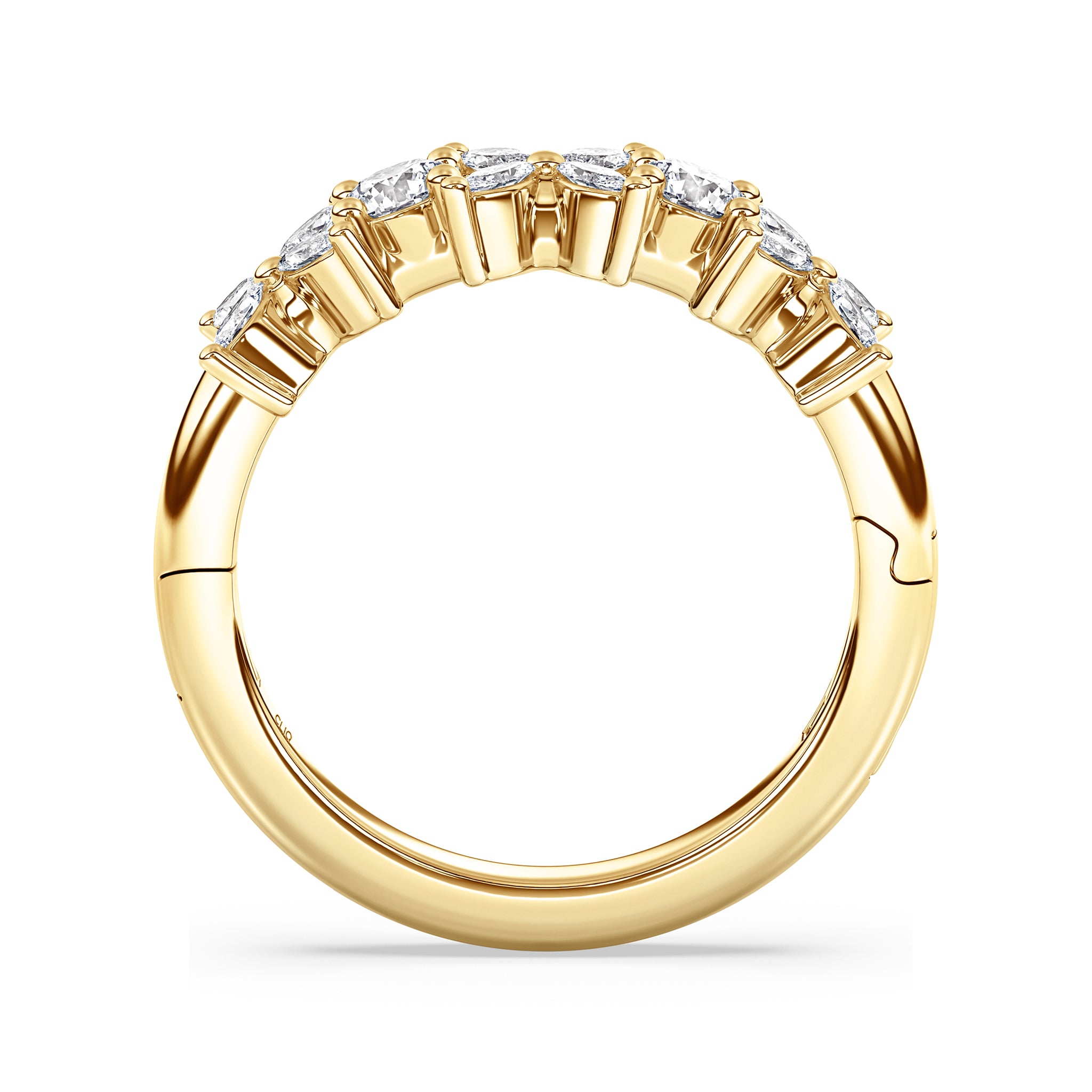 La Fleur Mixed Cut Diamond Band