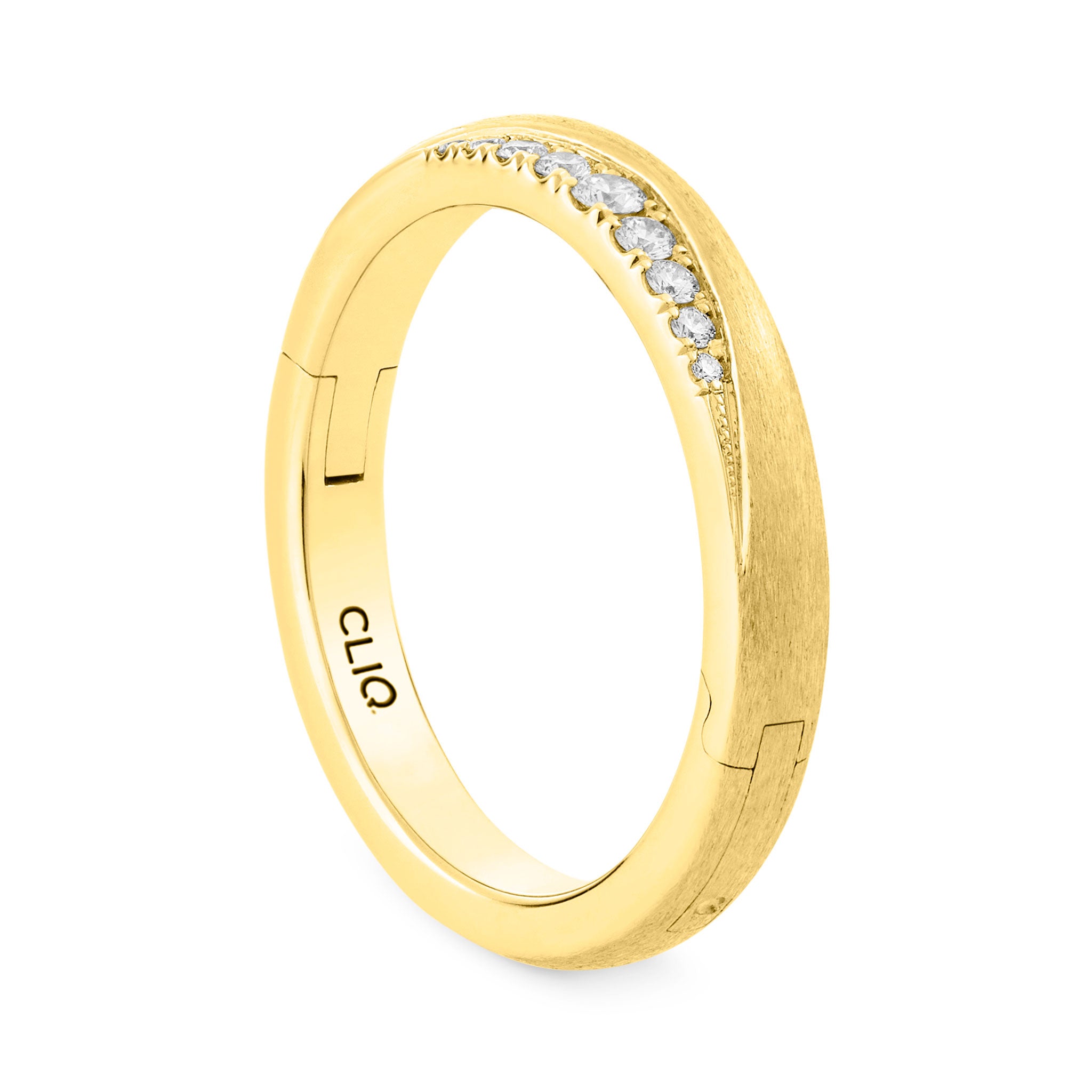 Laurel Diamond Band with Matte Finish
