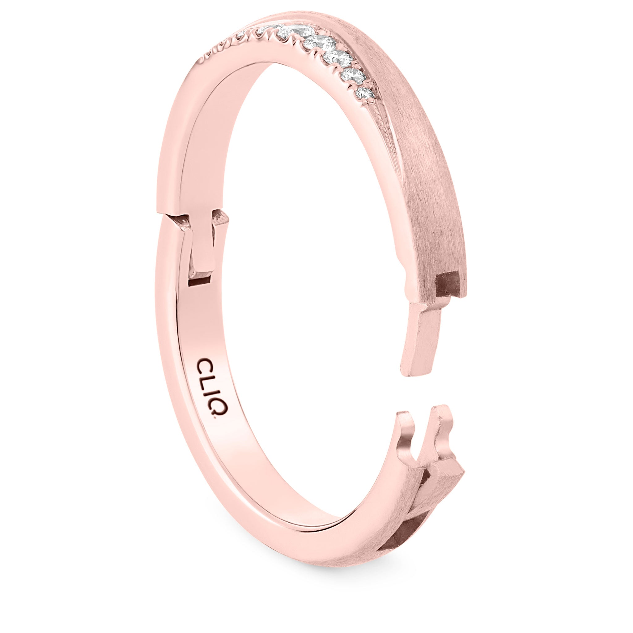Laurel Diamond Band with Matte Finish