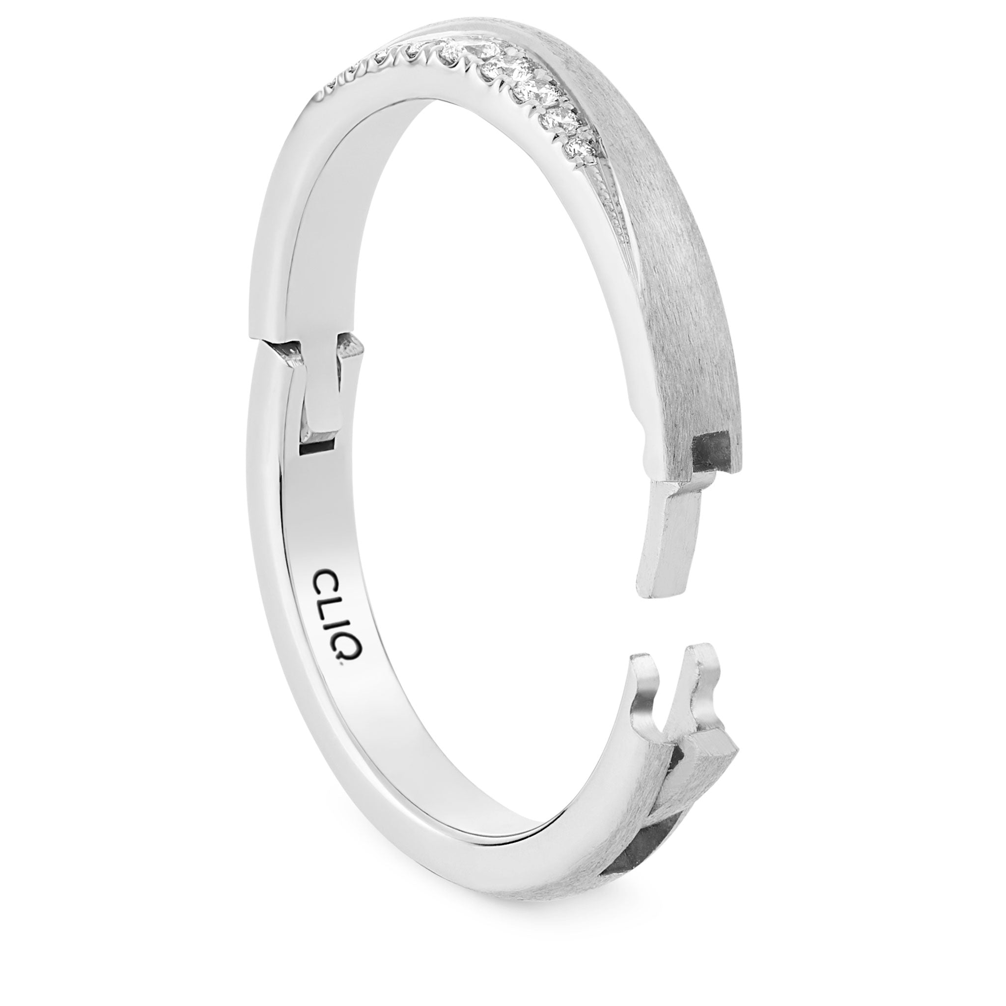 Laurel Diamond Band with Matte Finish