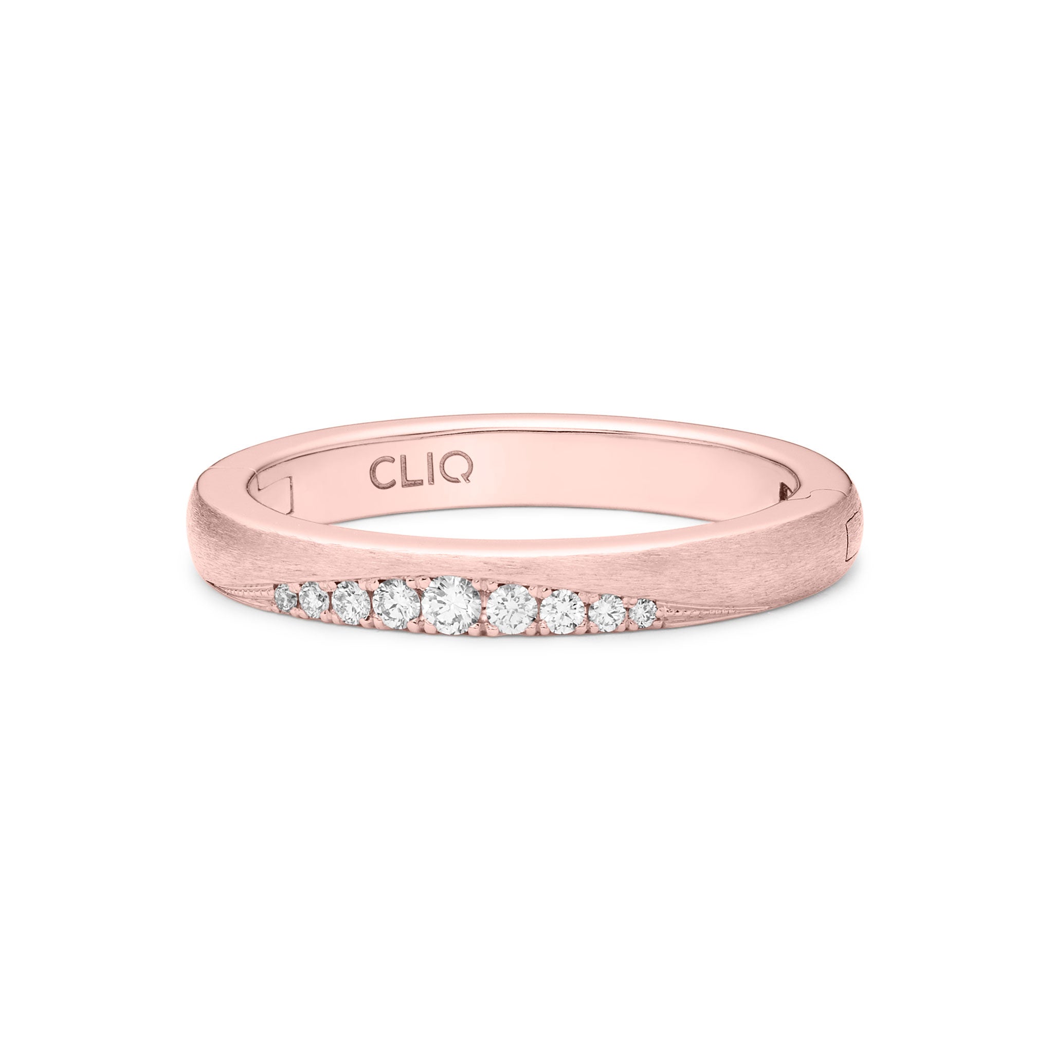 Laurel Diamond Band with Matte Finish