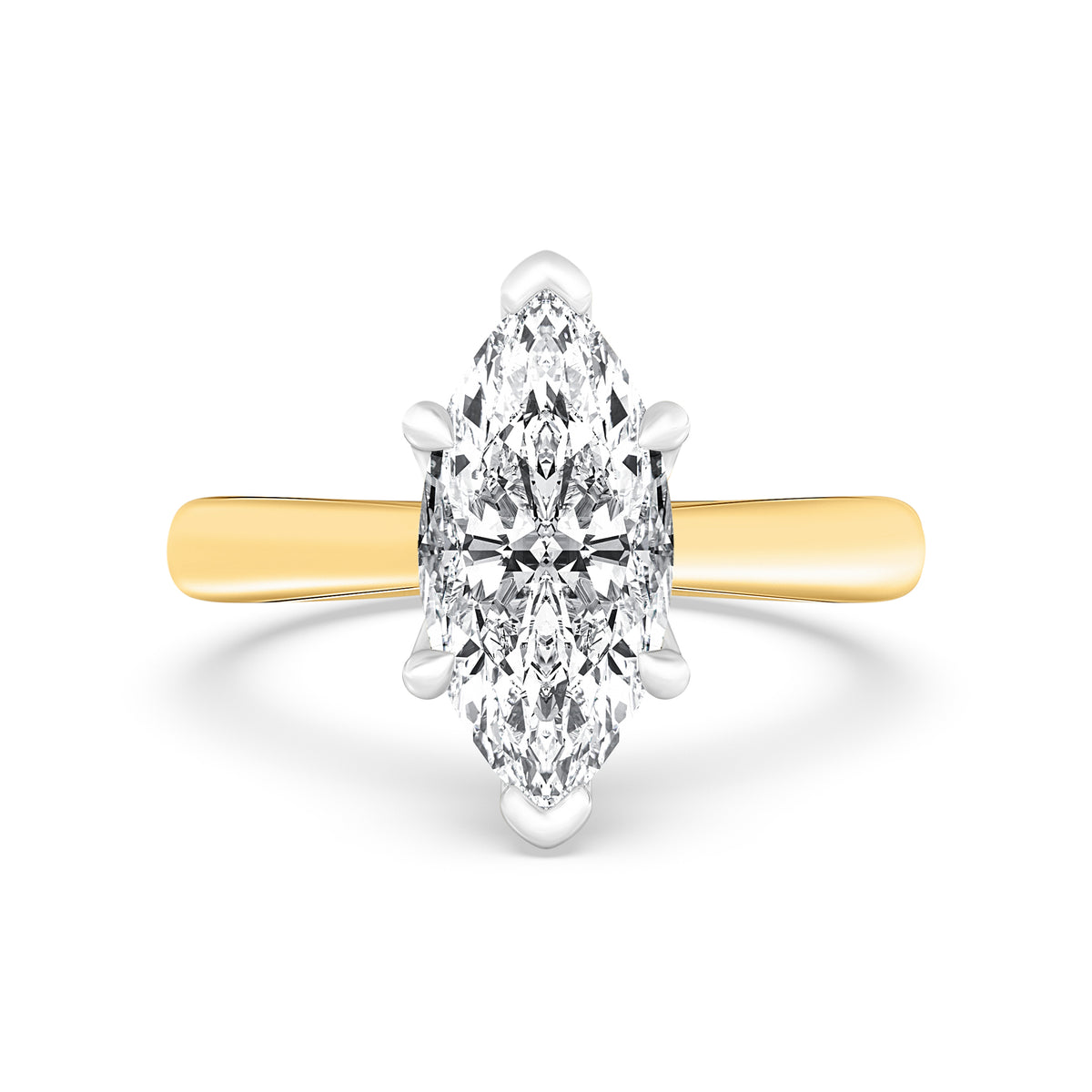 Crosby Marquis Cut Solitaire Engagement Ring