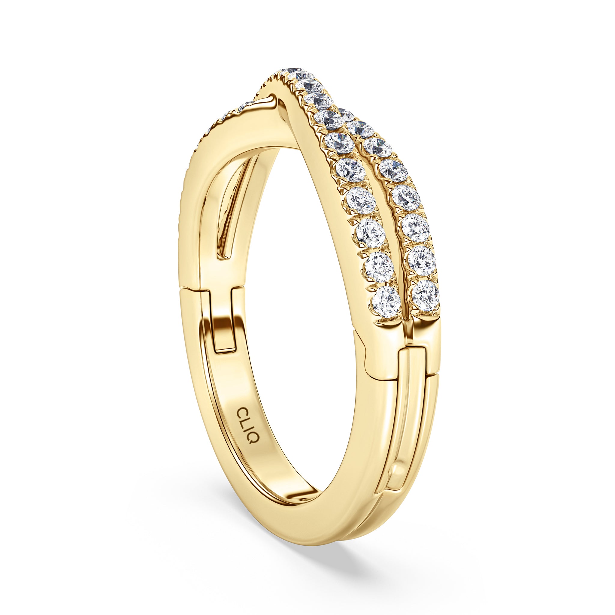 Serafina CrissCross Diamond Band
