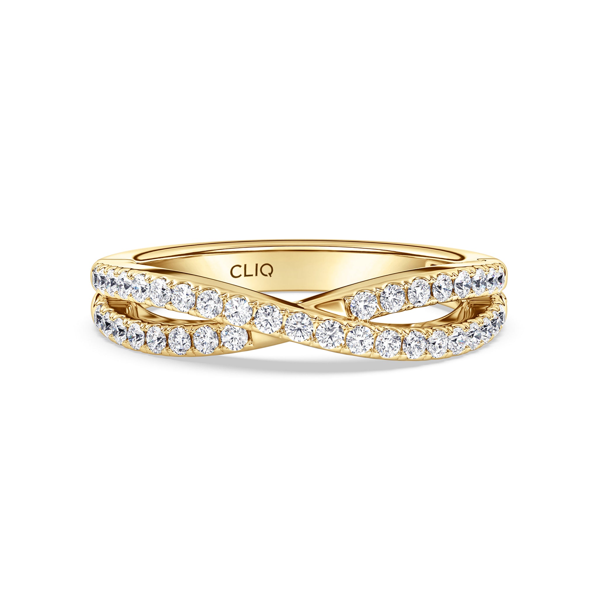 Serafina CrissCross Diamond Band