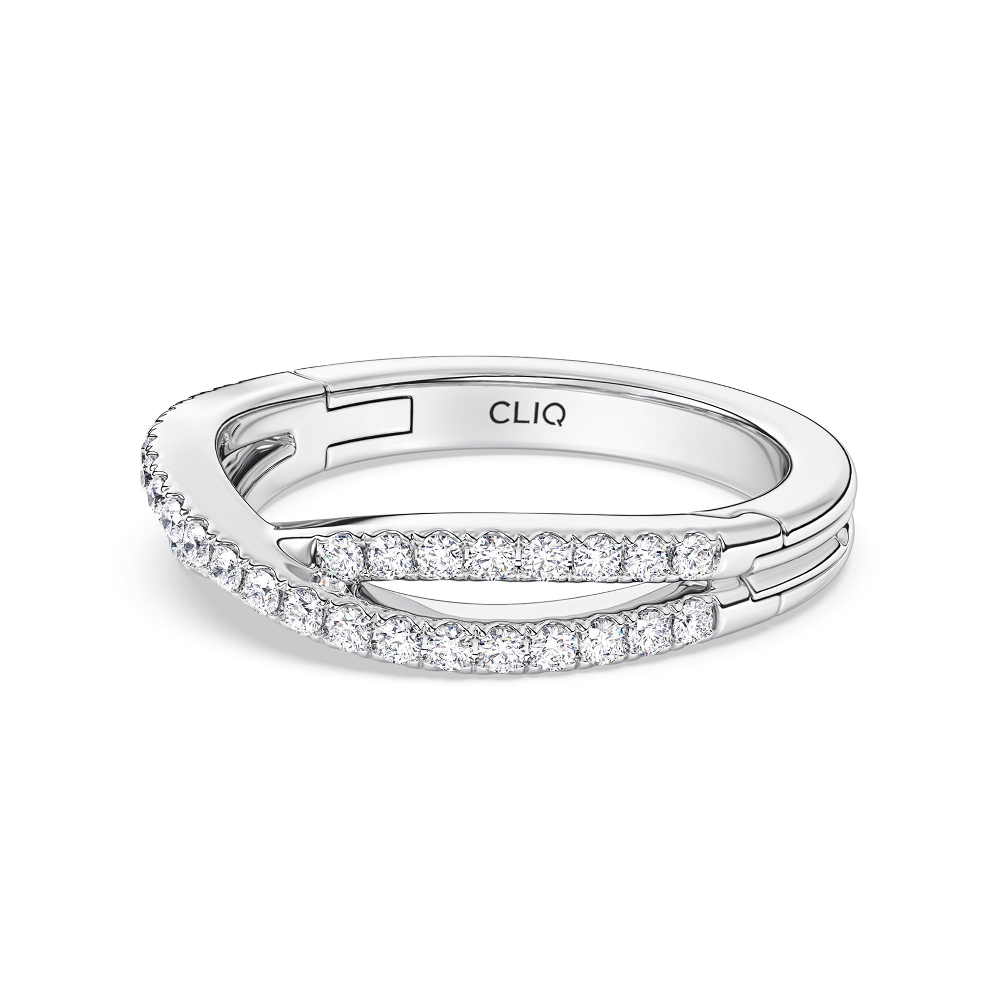 Serafina CrissCross Diamond Band