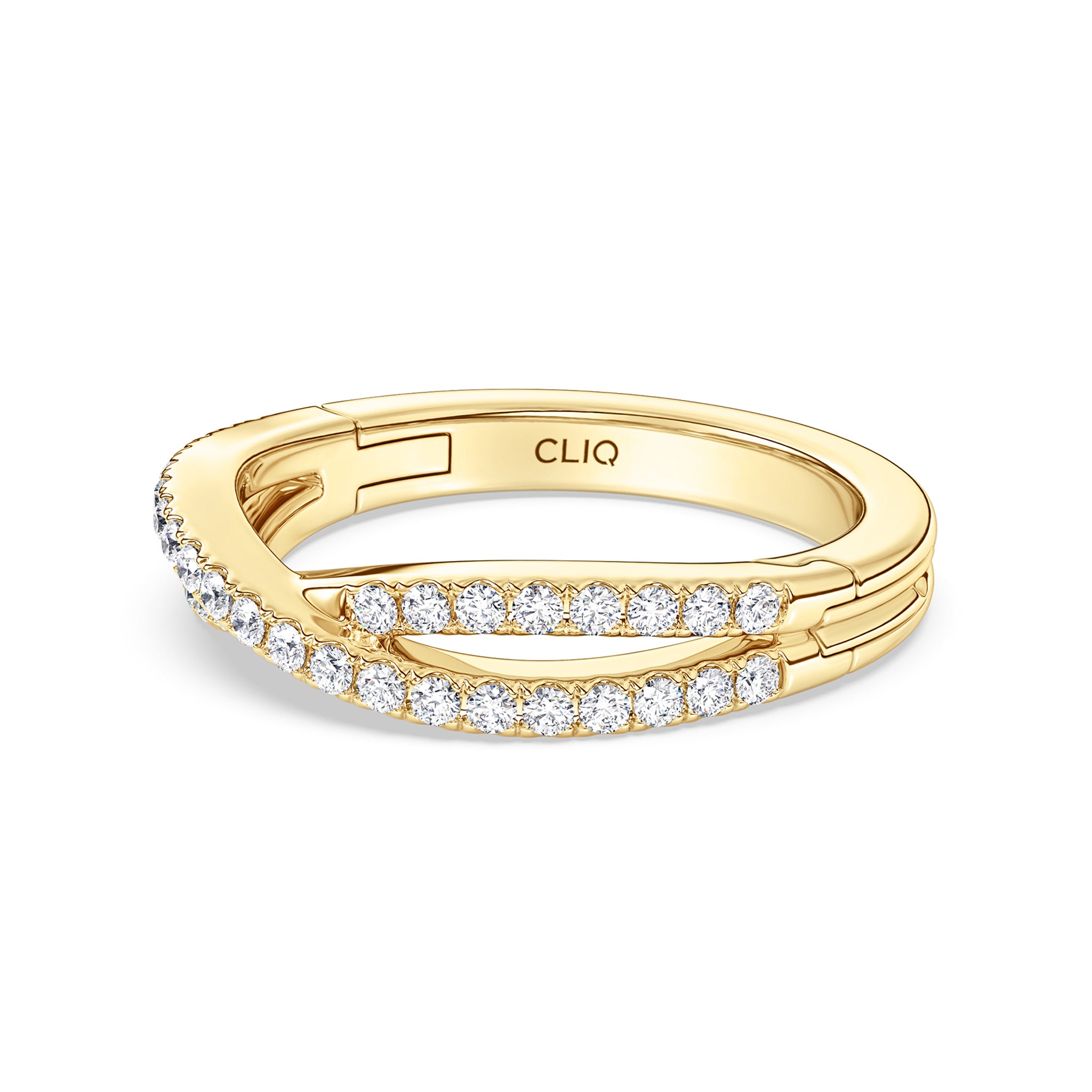 Serafina CrissCross Diamond Band