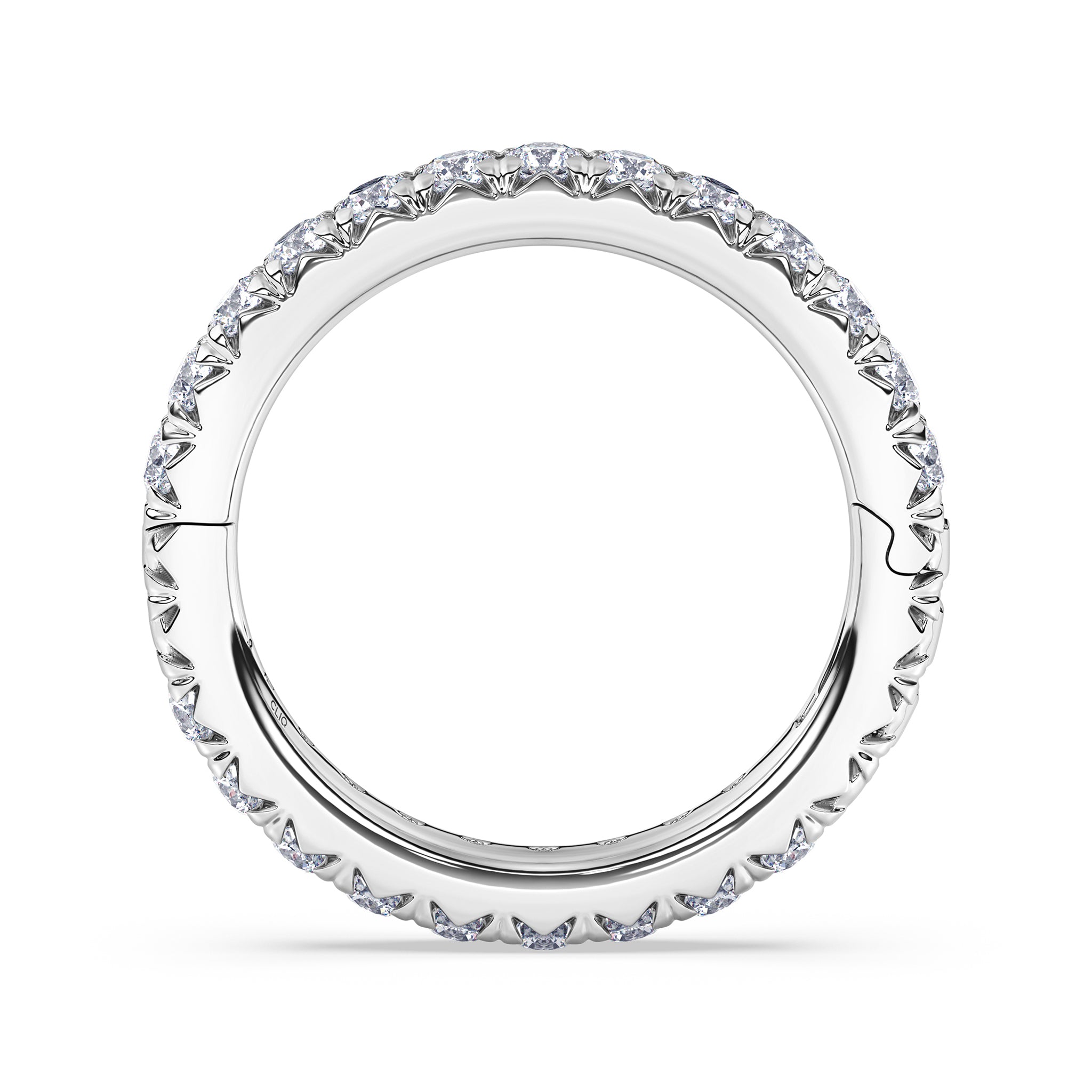Shea French Pavé Diamond Eternity Band