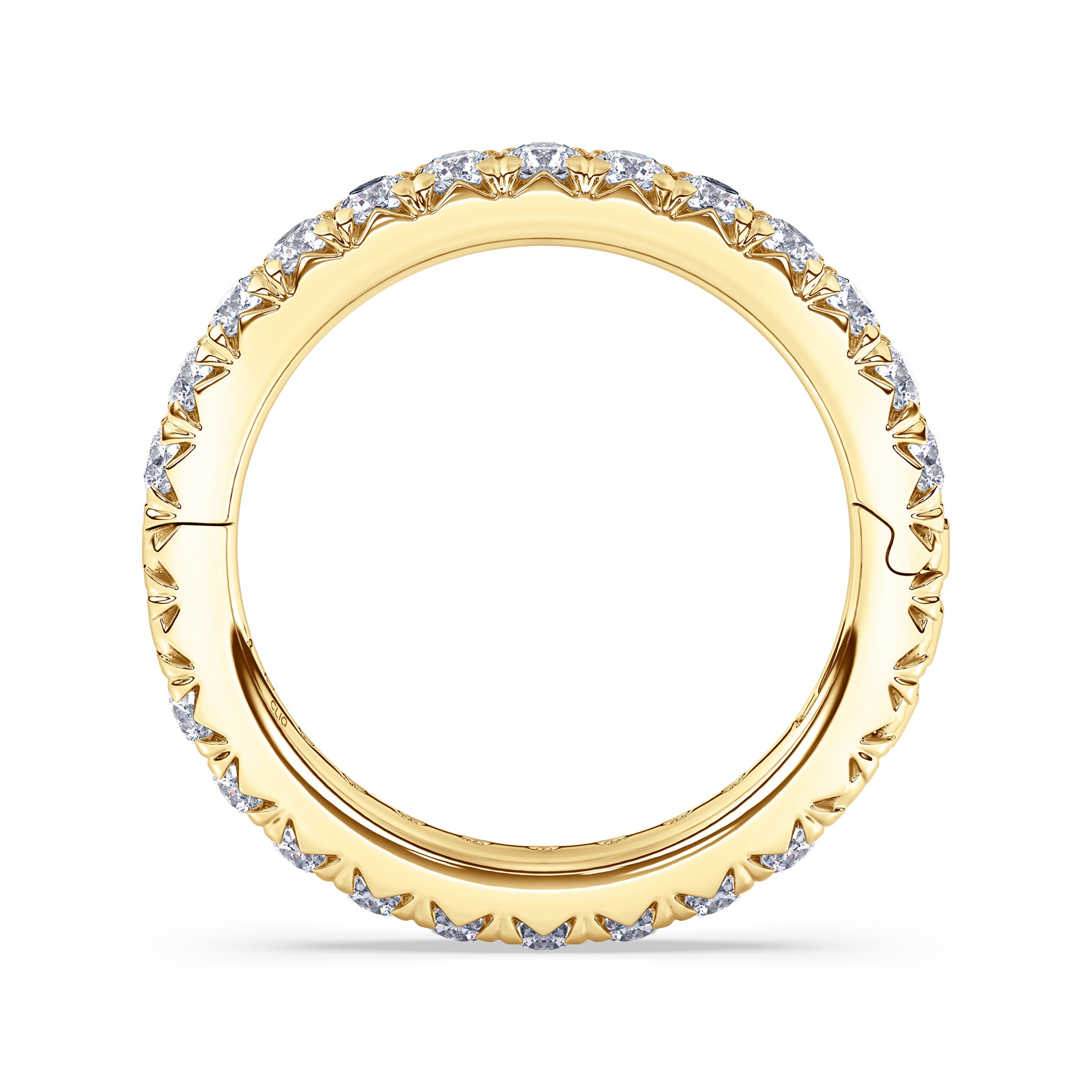 Shea French Pavé Diamond Eternity Band