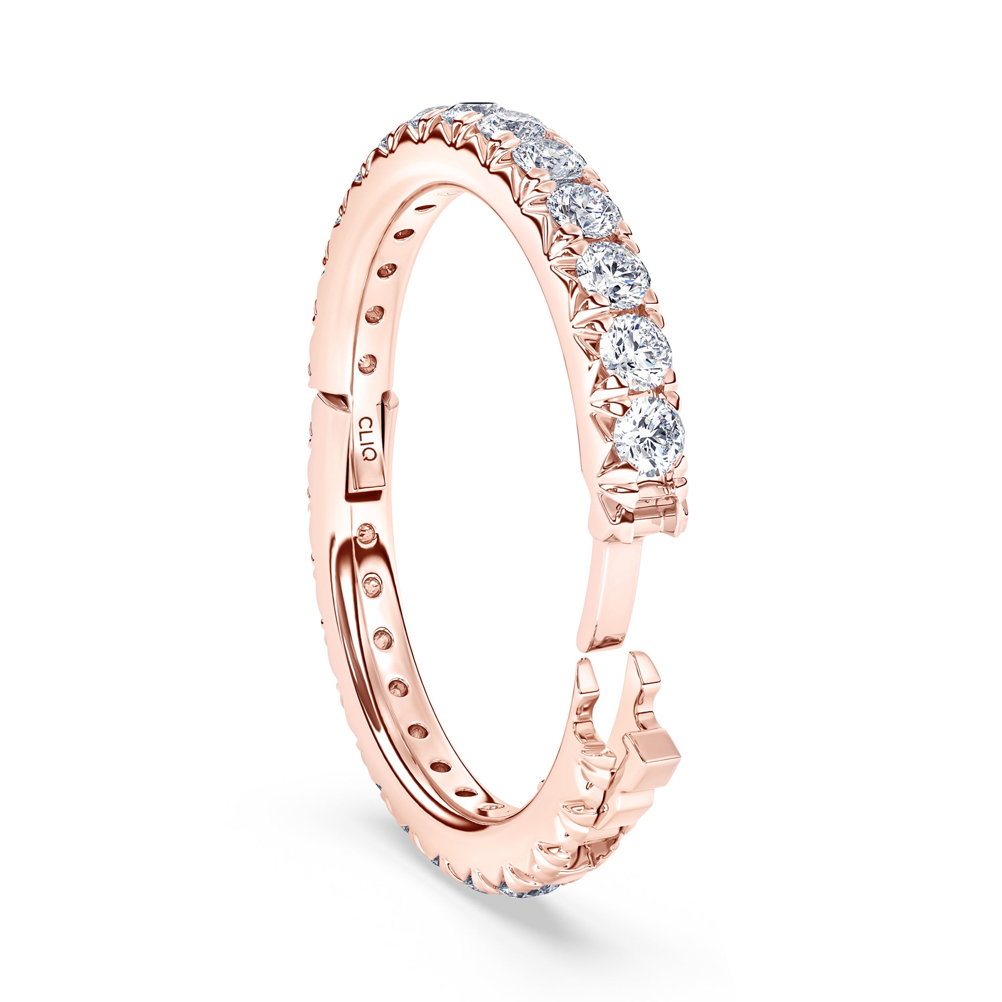 Shea French Pavé Diamond Eternity Band