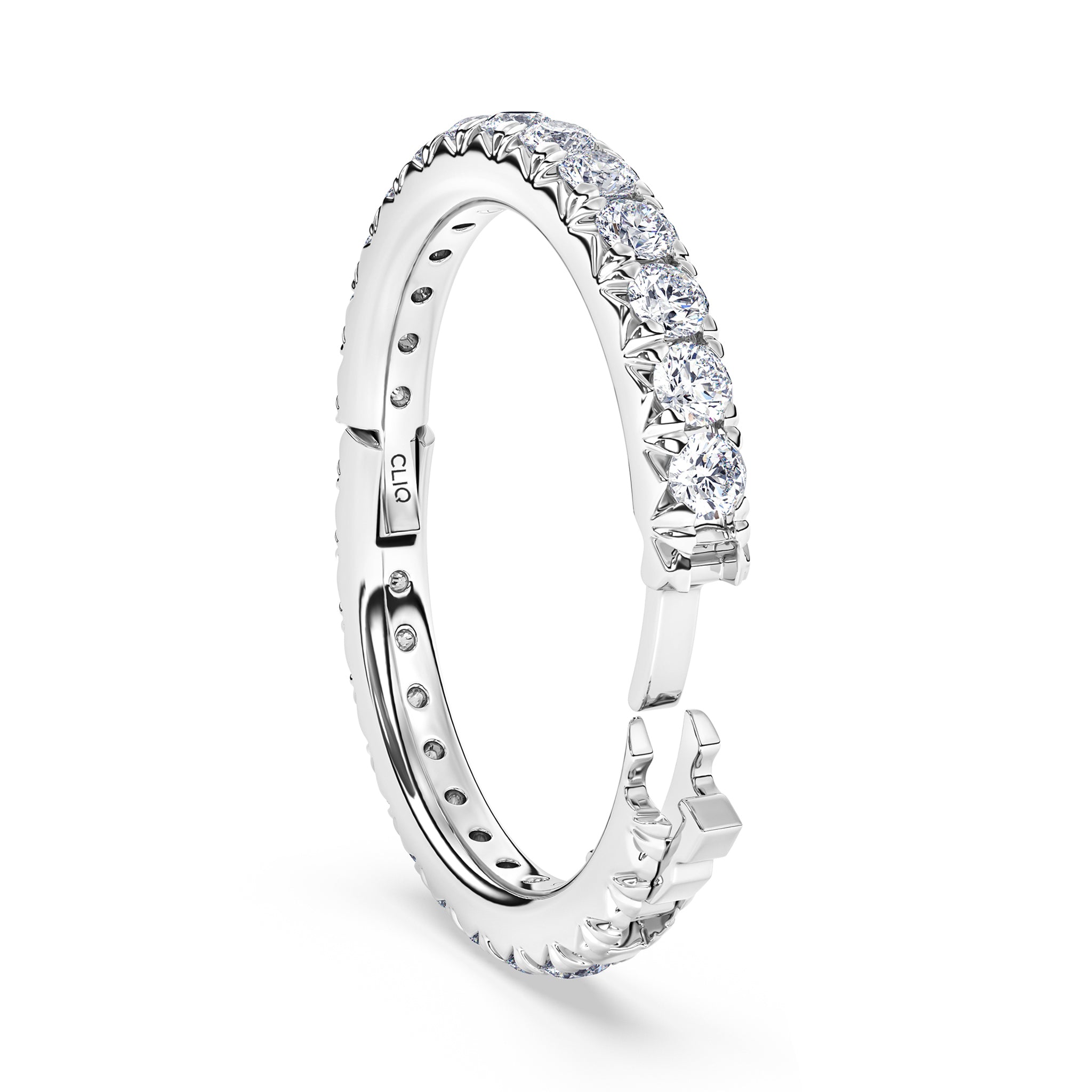 Shea French Pavé Diamond Eternity Band
