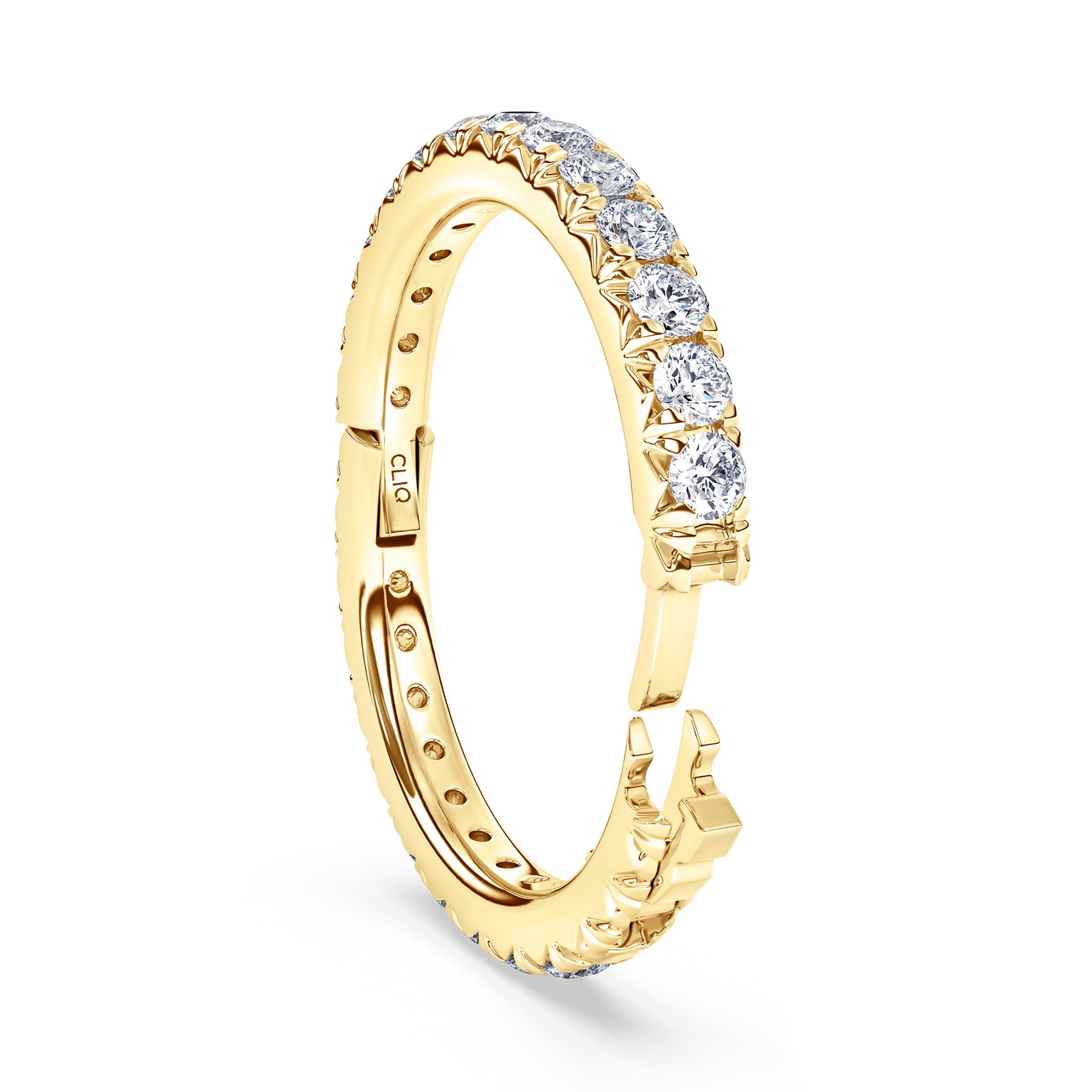 Shea French Pavé Diamond Eternity Band