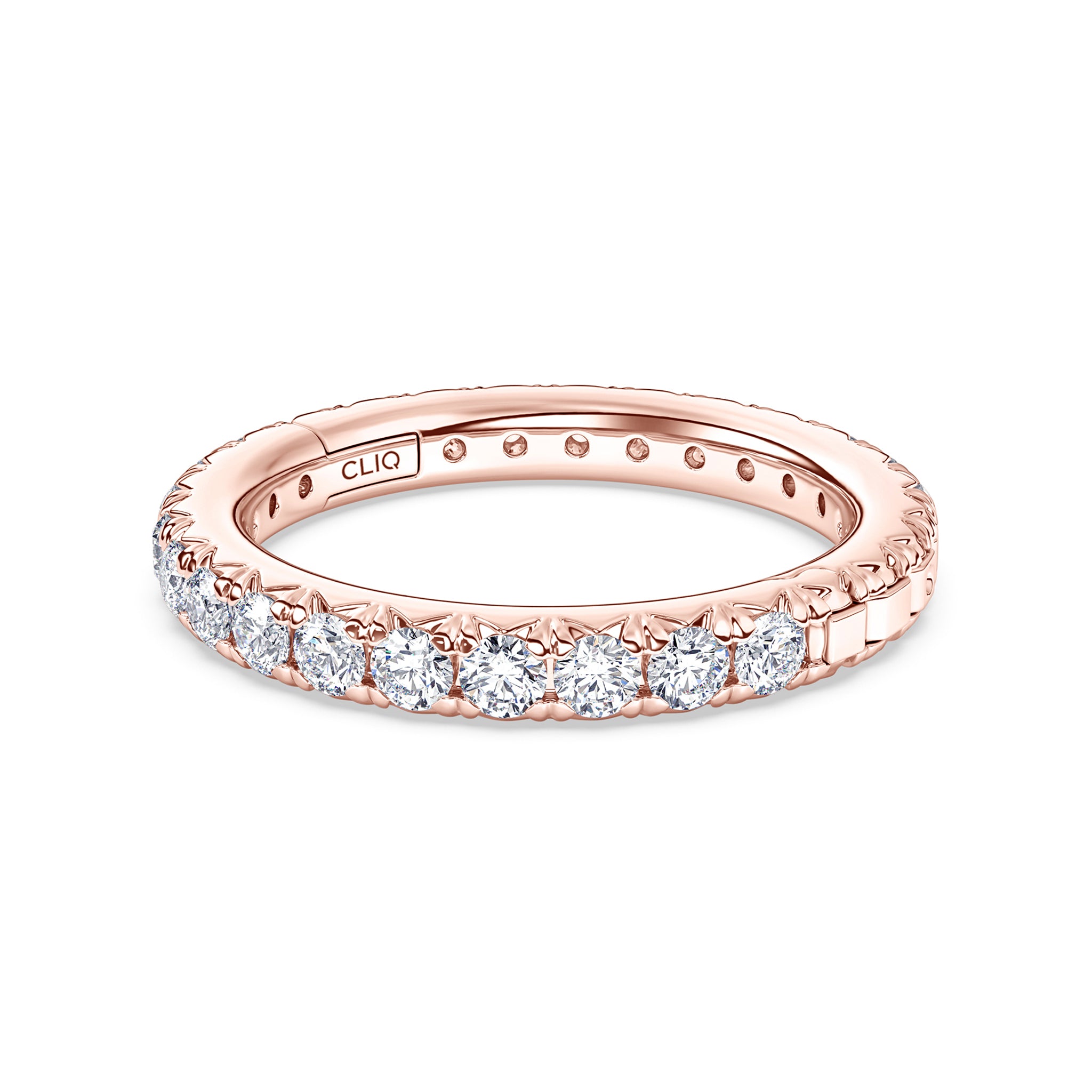 Shea French Pavé Diamond Eternity Band