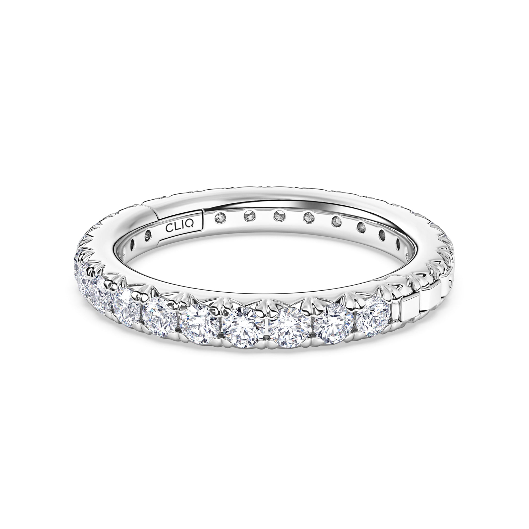 Shea French Pavé Diamond Eternity Band