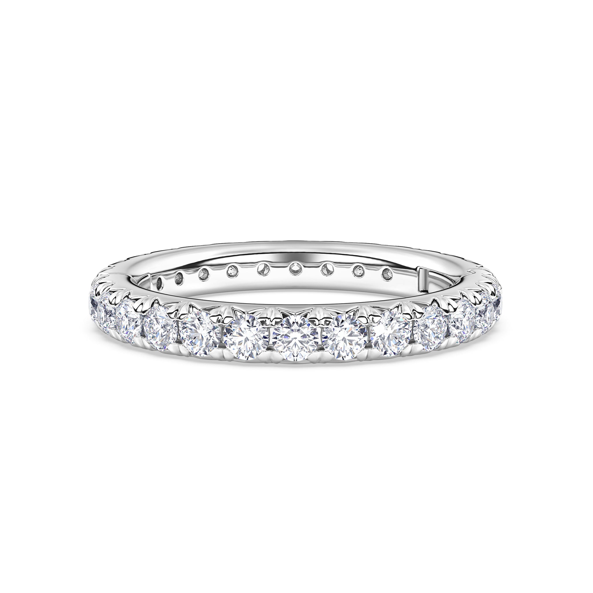 Shea French Pavé Diamond Eternity Band