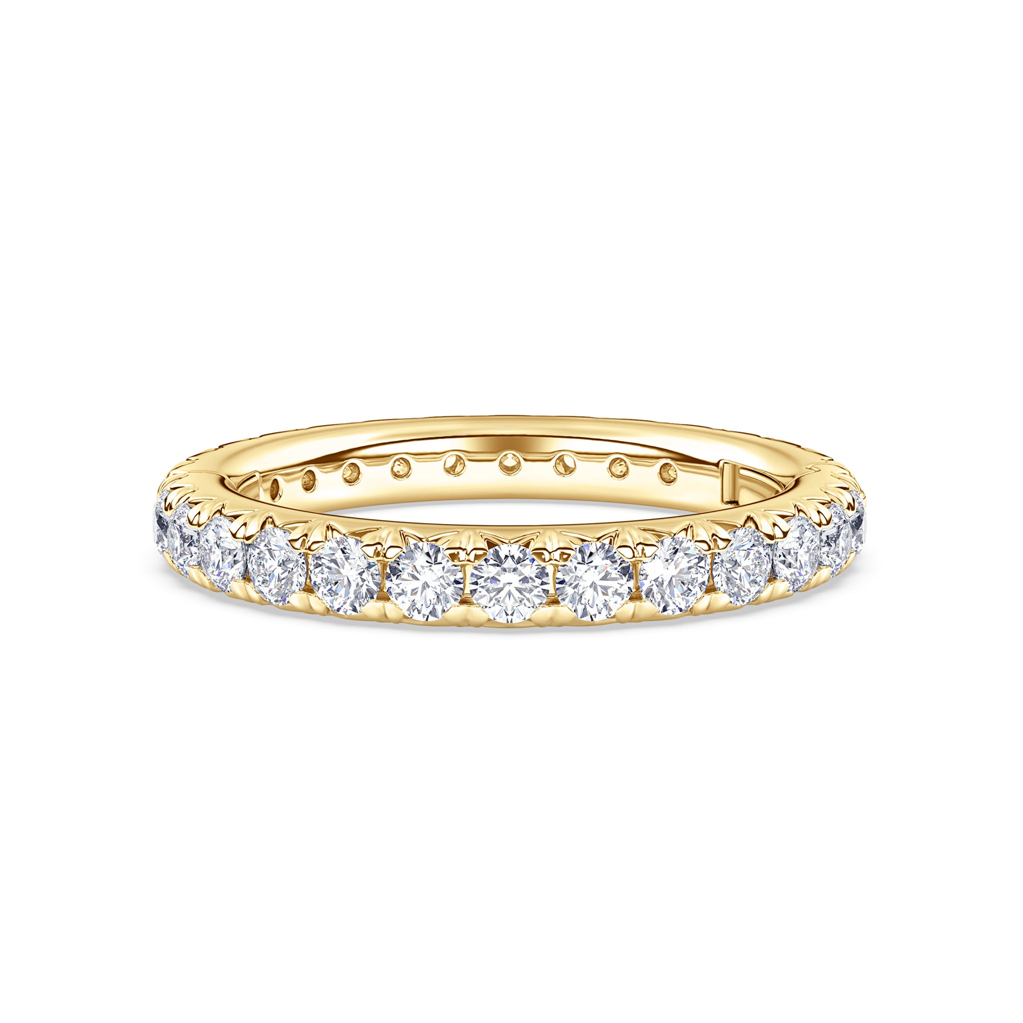 Shea French Pavé Diamond Eternity Band