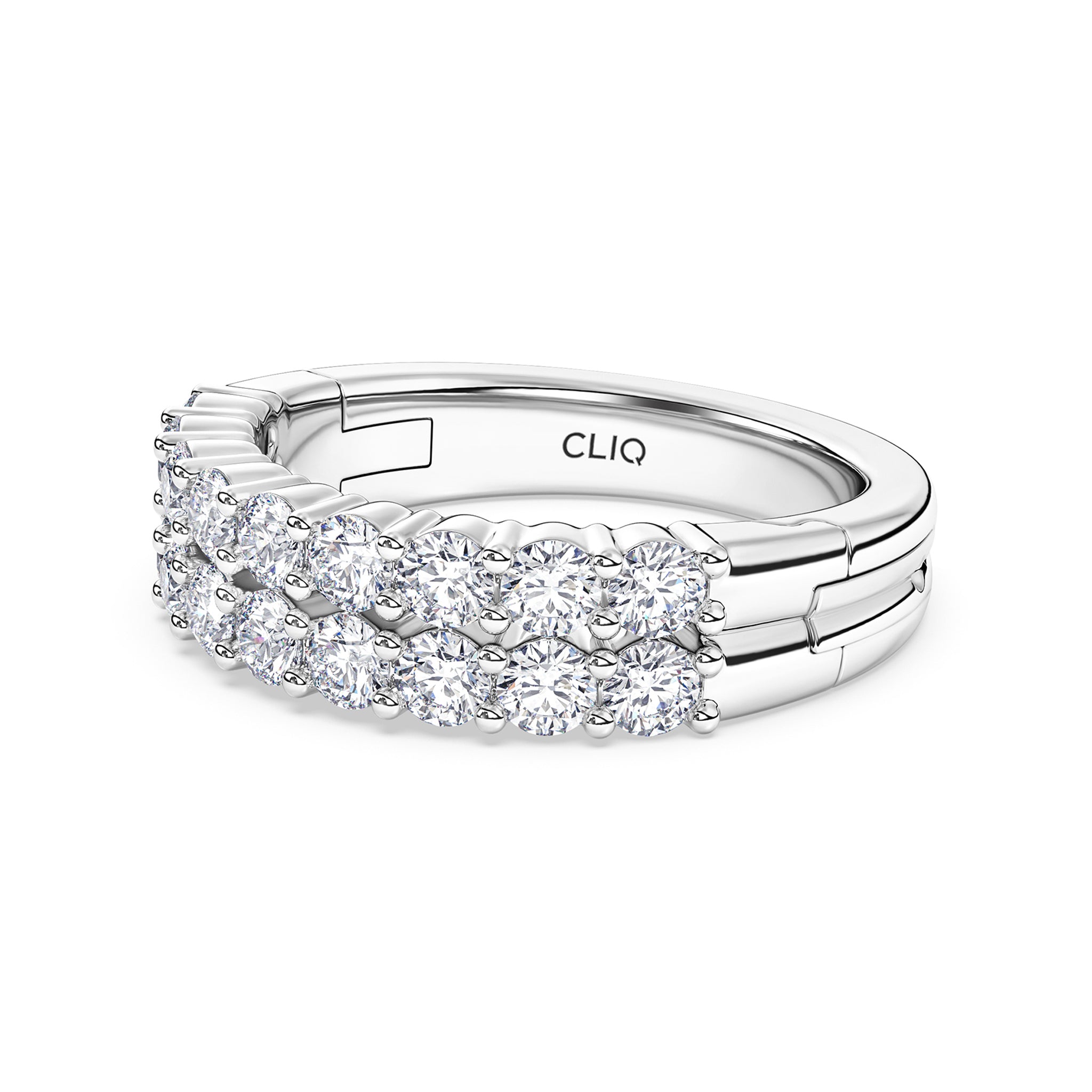 Essex Double Row Diamond Band