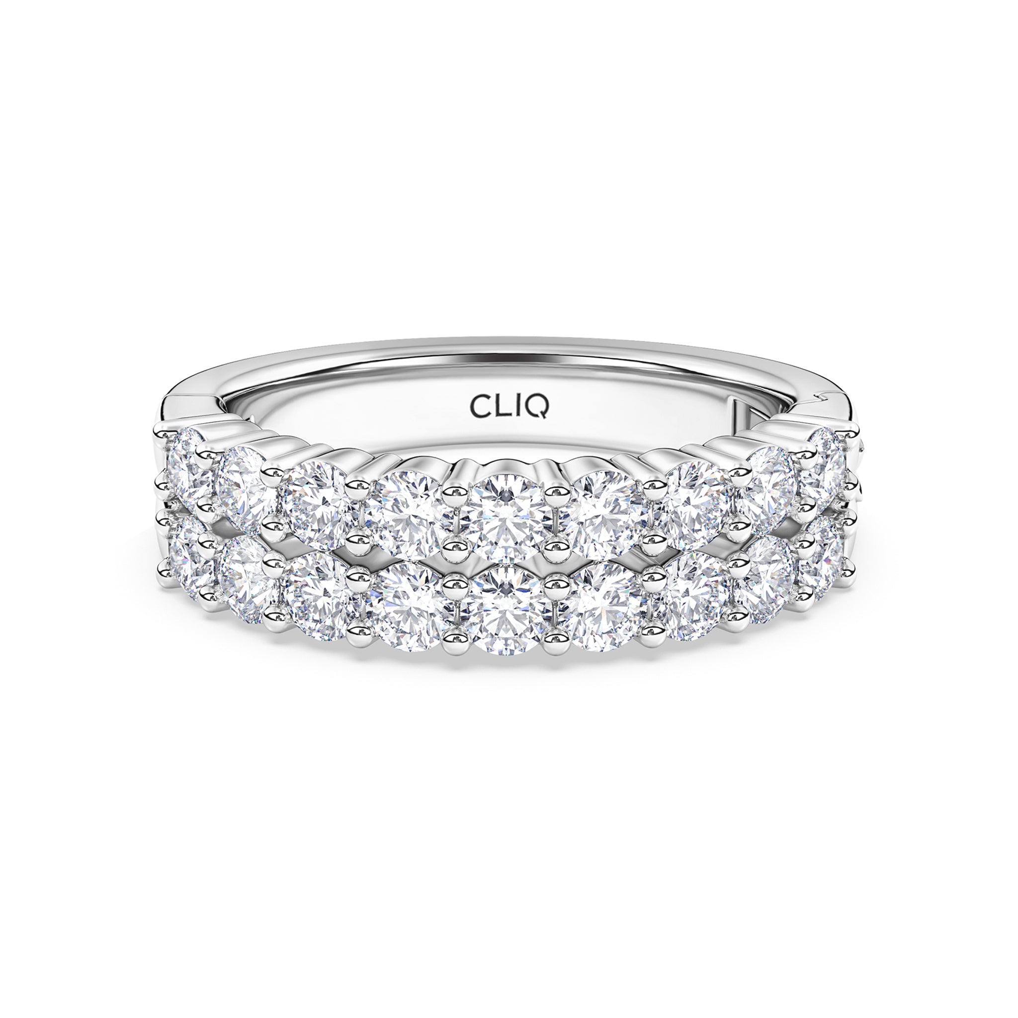 Essex Double Row Diamond Band