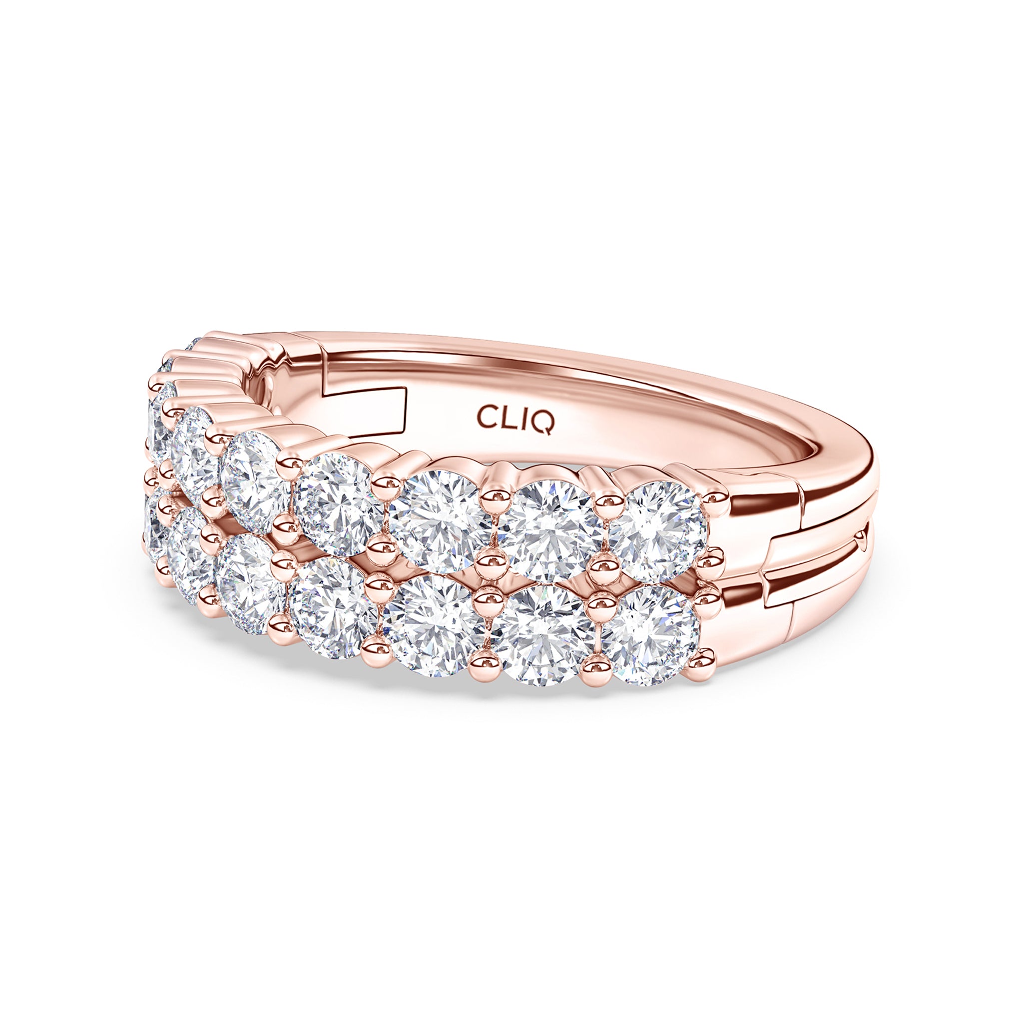 Essex Double Row Diamond Band