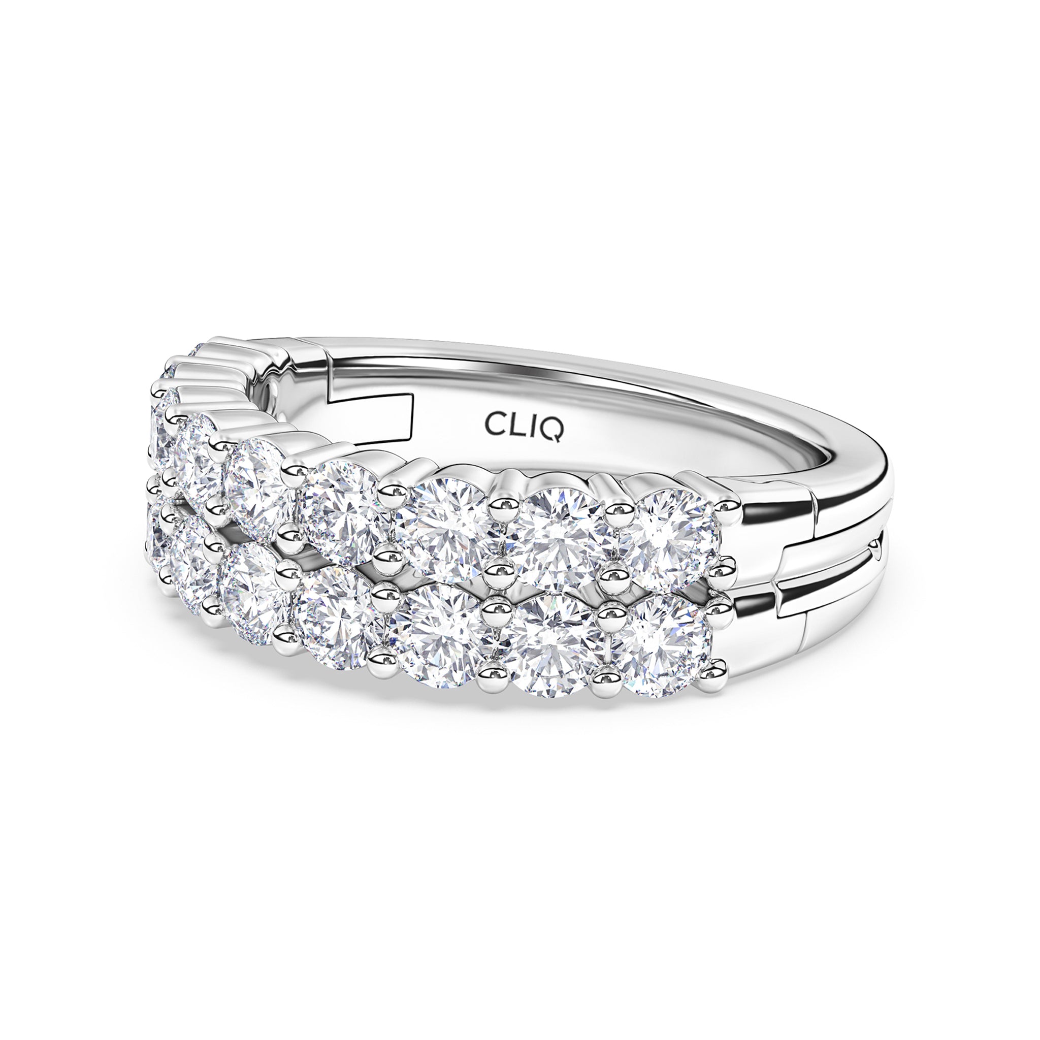 Essex Double Row Diamond Band