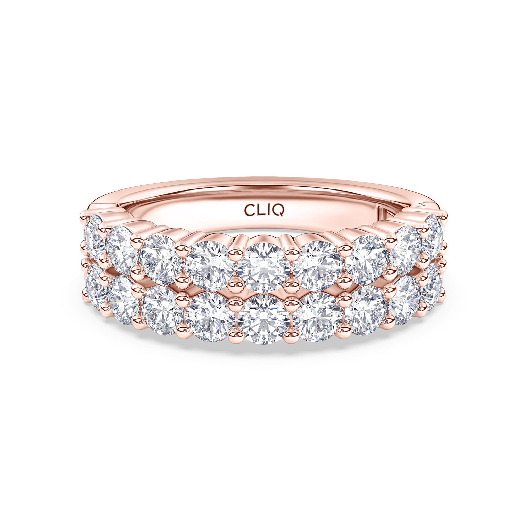 Essex Double Row Diamond Band