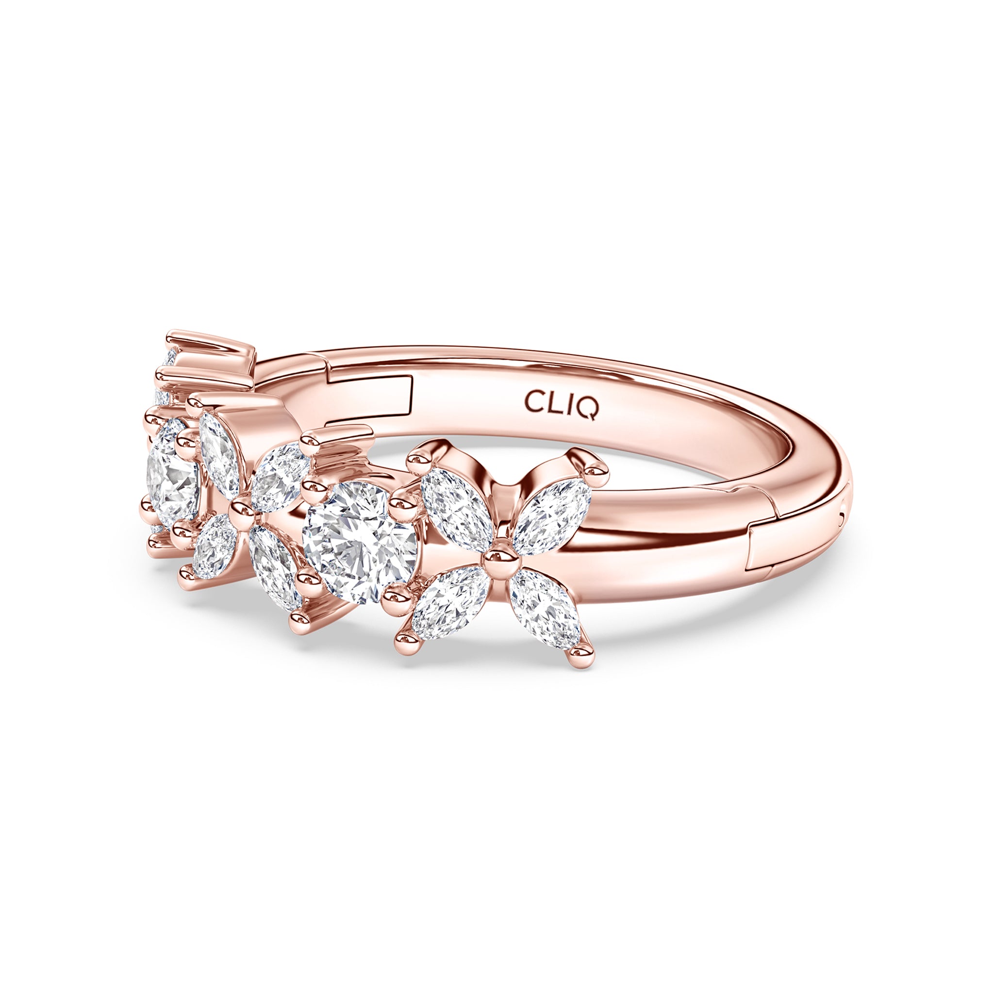 La Fleur Mixed Cut Diamond Band
