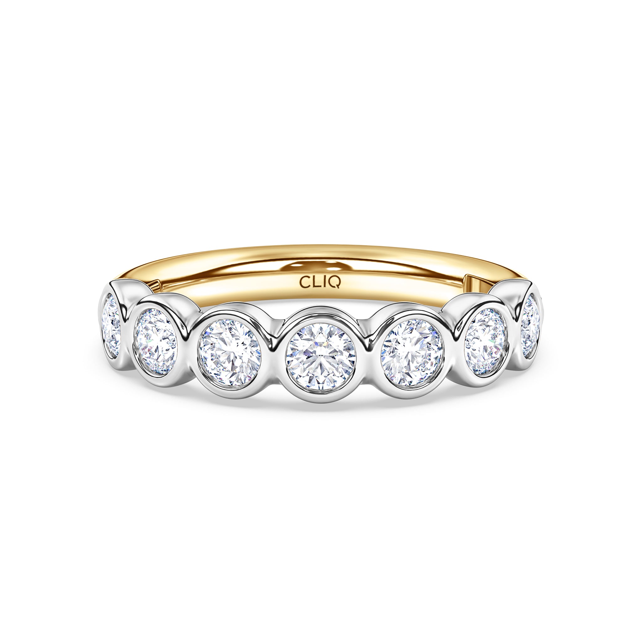 Harper 7-Stone Bezel Set Diamond Band