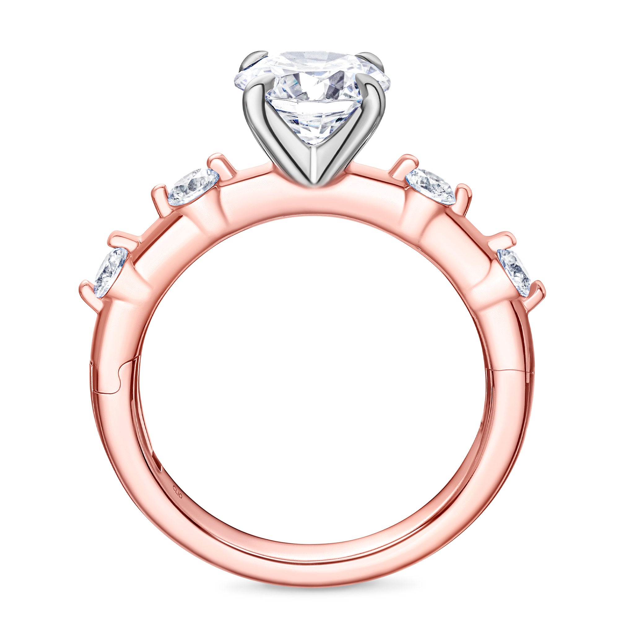Asbury Engagement Ring with Side Stones