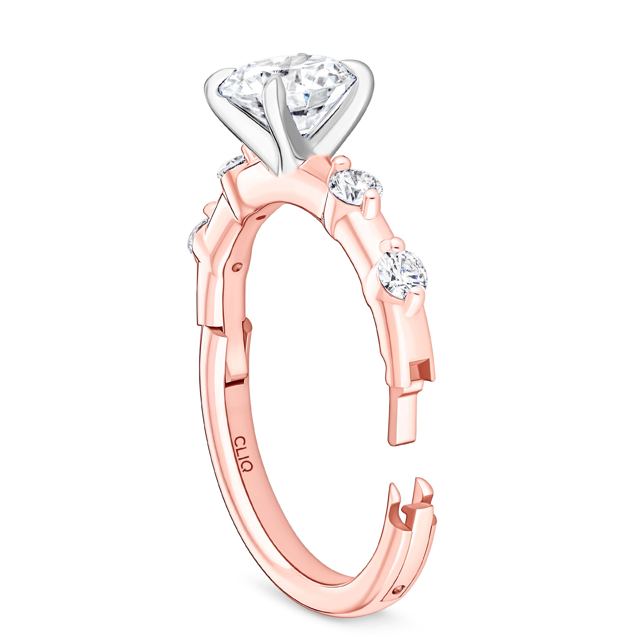 Asbury Engagement Ring with Side Stones