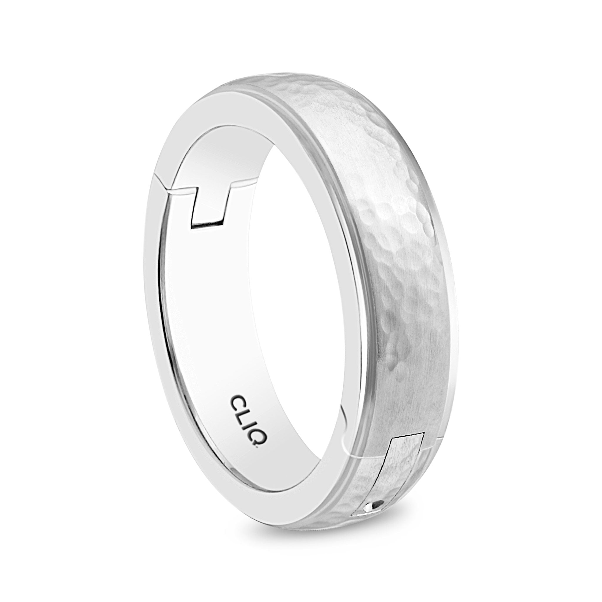 BriteStep Band with Hammered Finish Center, 6mm