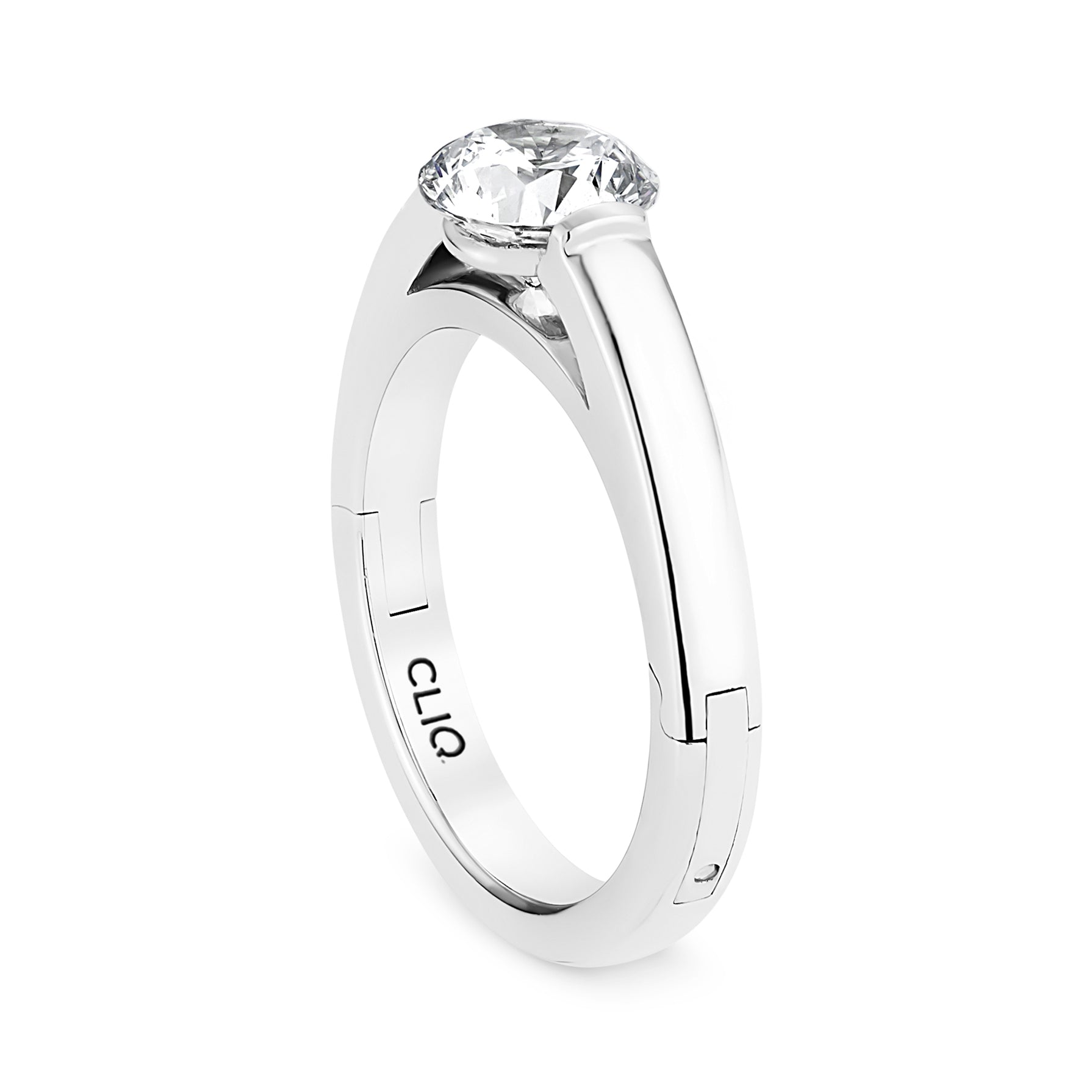 Highlight Solitaire Engagement Ring