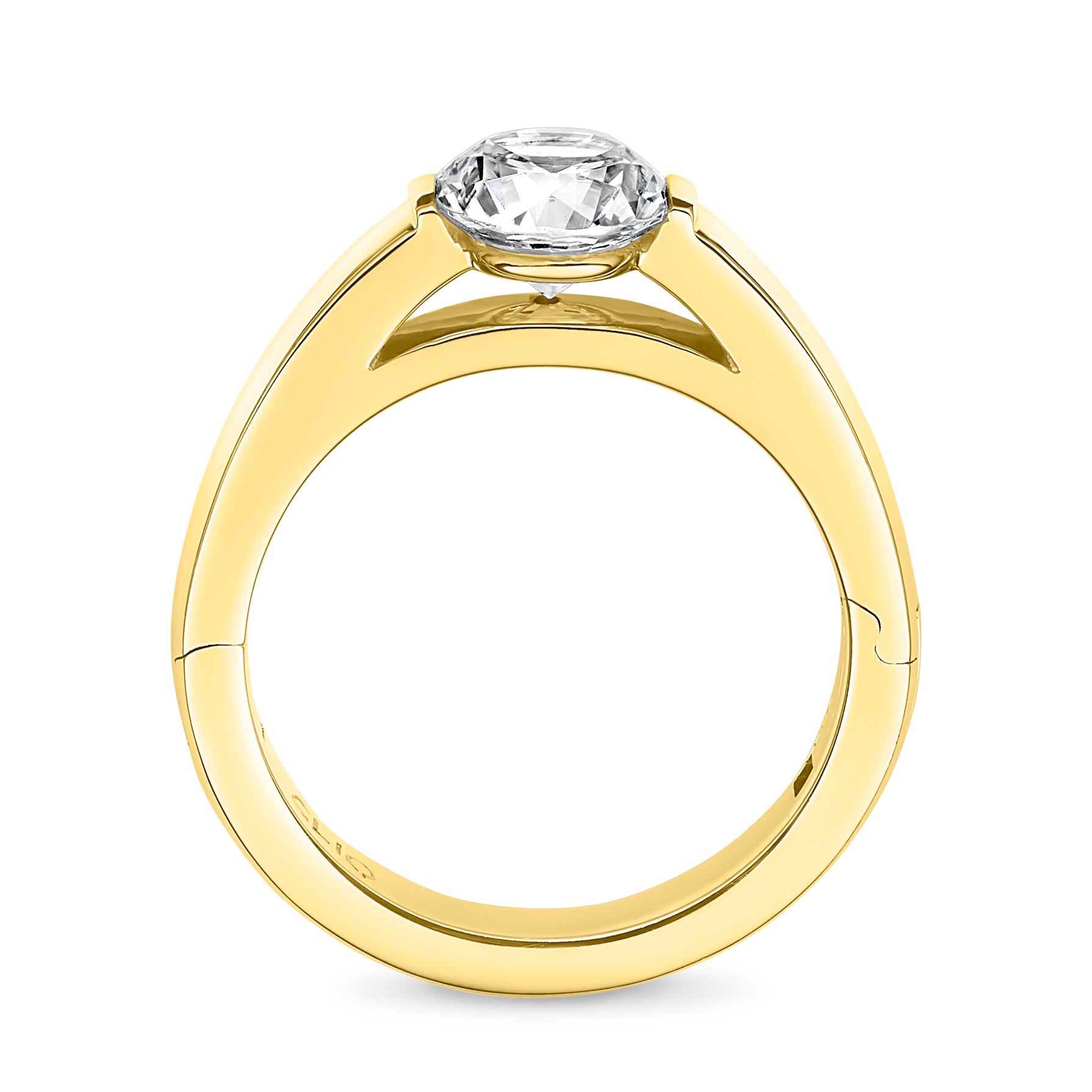 Highlight Solitaire Engagement Ring
