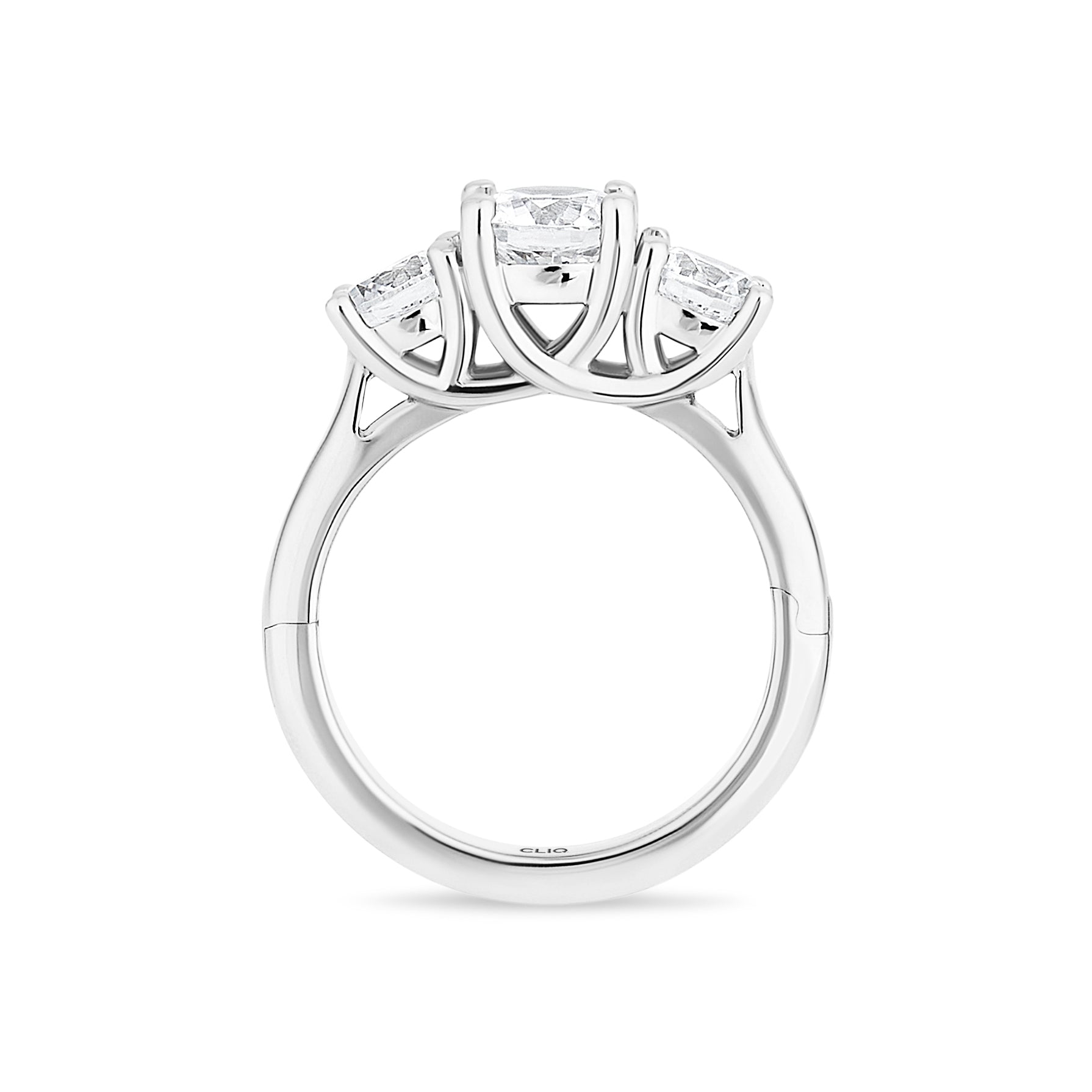 Trellis Three Stone Ring